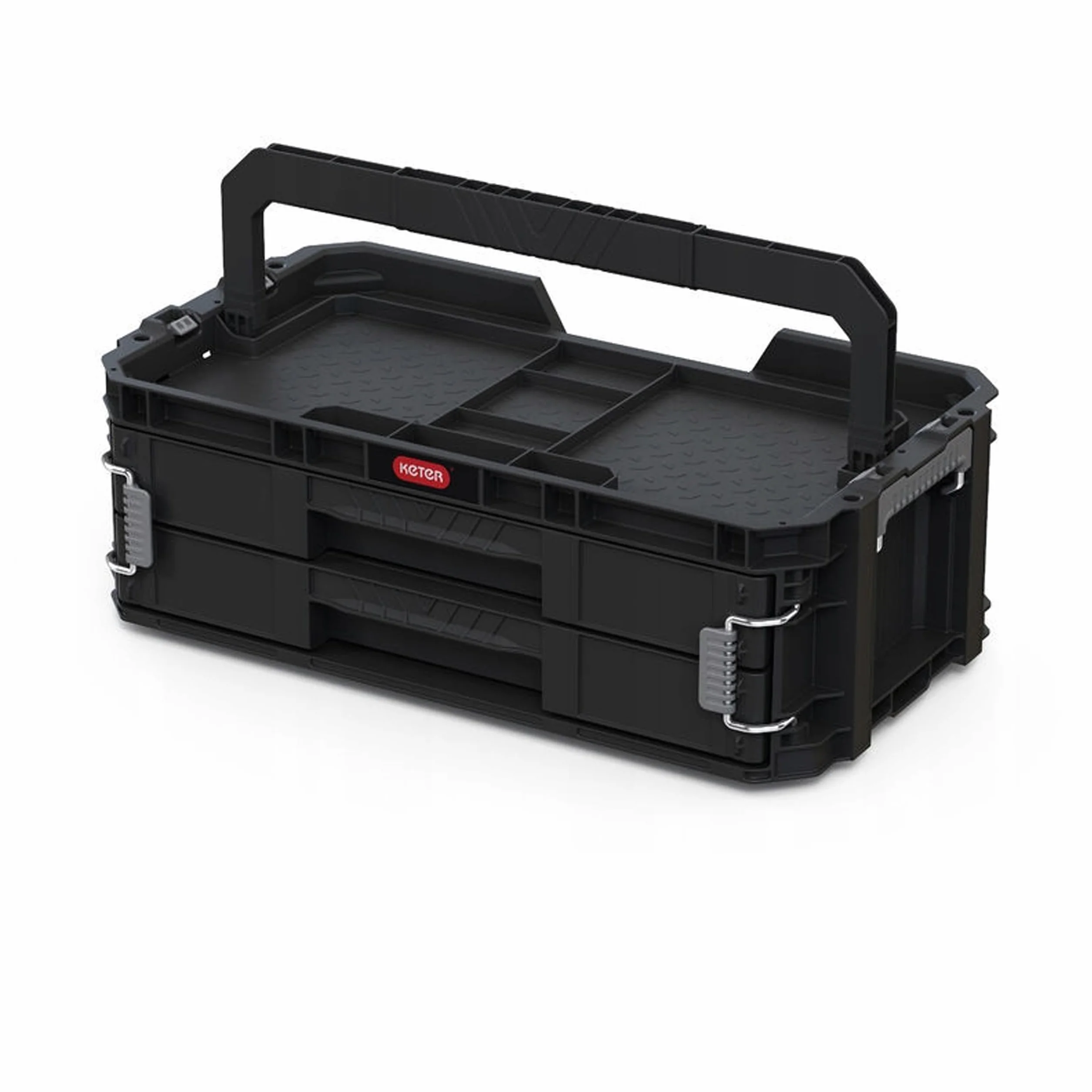 Keter Skrzynka Organizer Connect z 2 Szufladami
