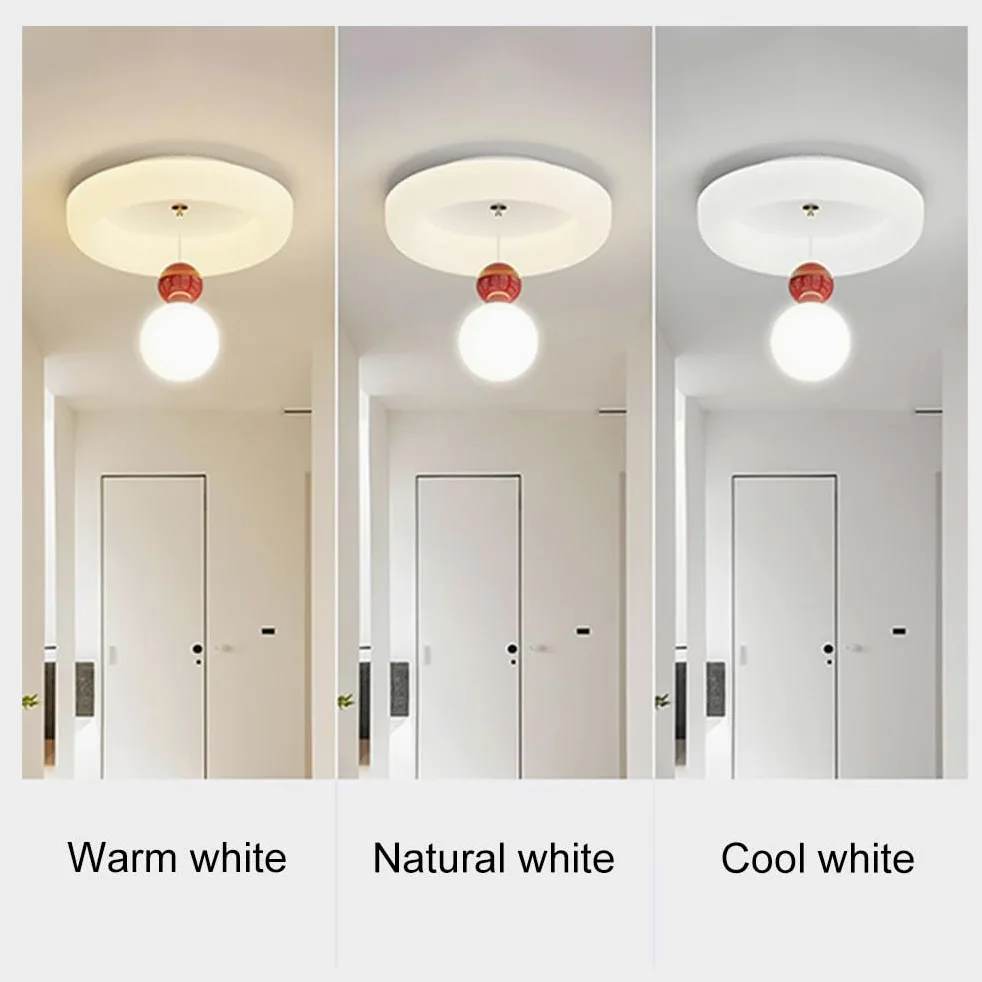 Kwadratowa Sufitowa Led Z 3 Trybami Kolorów, 20 W, Sufitowa Do Wnętrz, Nowoczesna Okrągła Sufitowa, Biała Akrylowa Sufitowa Do Korytarza, Ganku/Okrągły