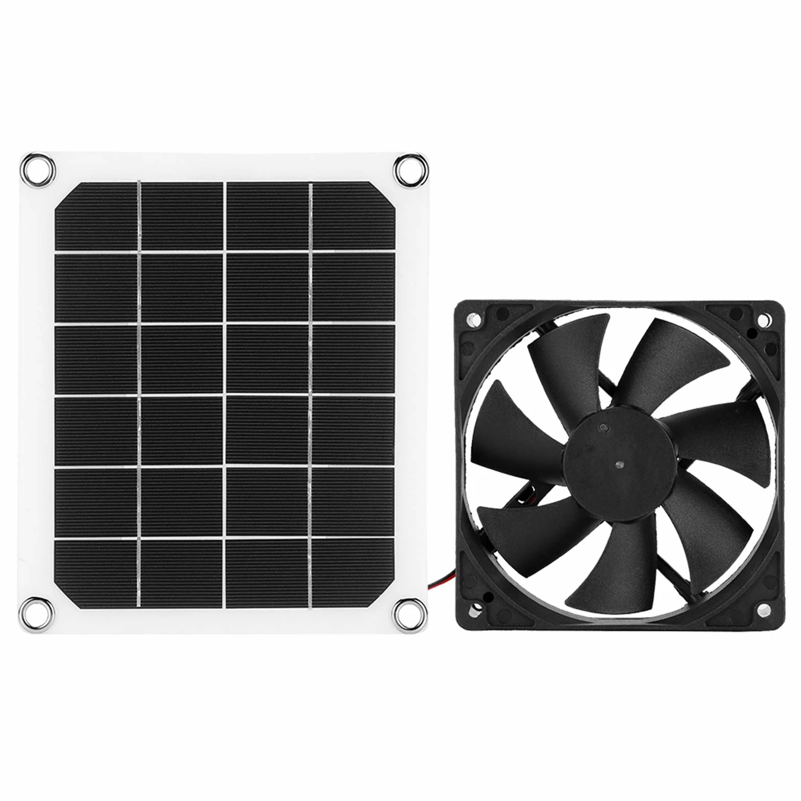 Wentylator solarny 10 W 4,7" IP67 wodoszczelny zasilany energią słoneczną do kurników szklarni