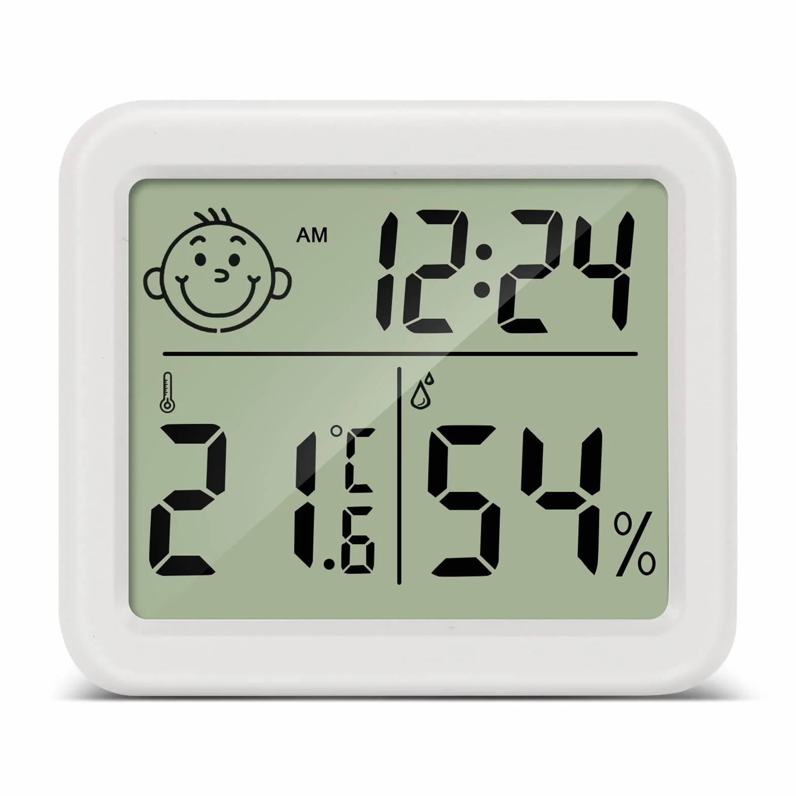 PAIRIER Termohigrometr cyfrowy z ekranem LCD, przenośny termometr pokojowy o wysokiej dokładności