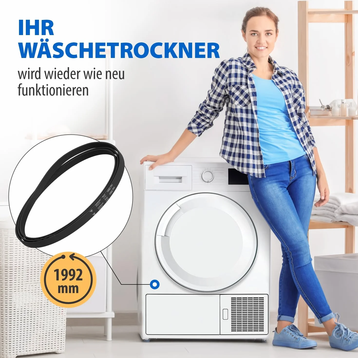 Pasek klinowy wielorowkowy 1992 PH 7 zamiennik do Bauknecht Bosch Siemens suszarka bębnowa