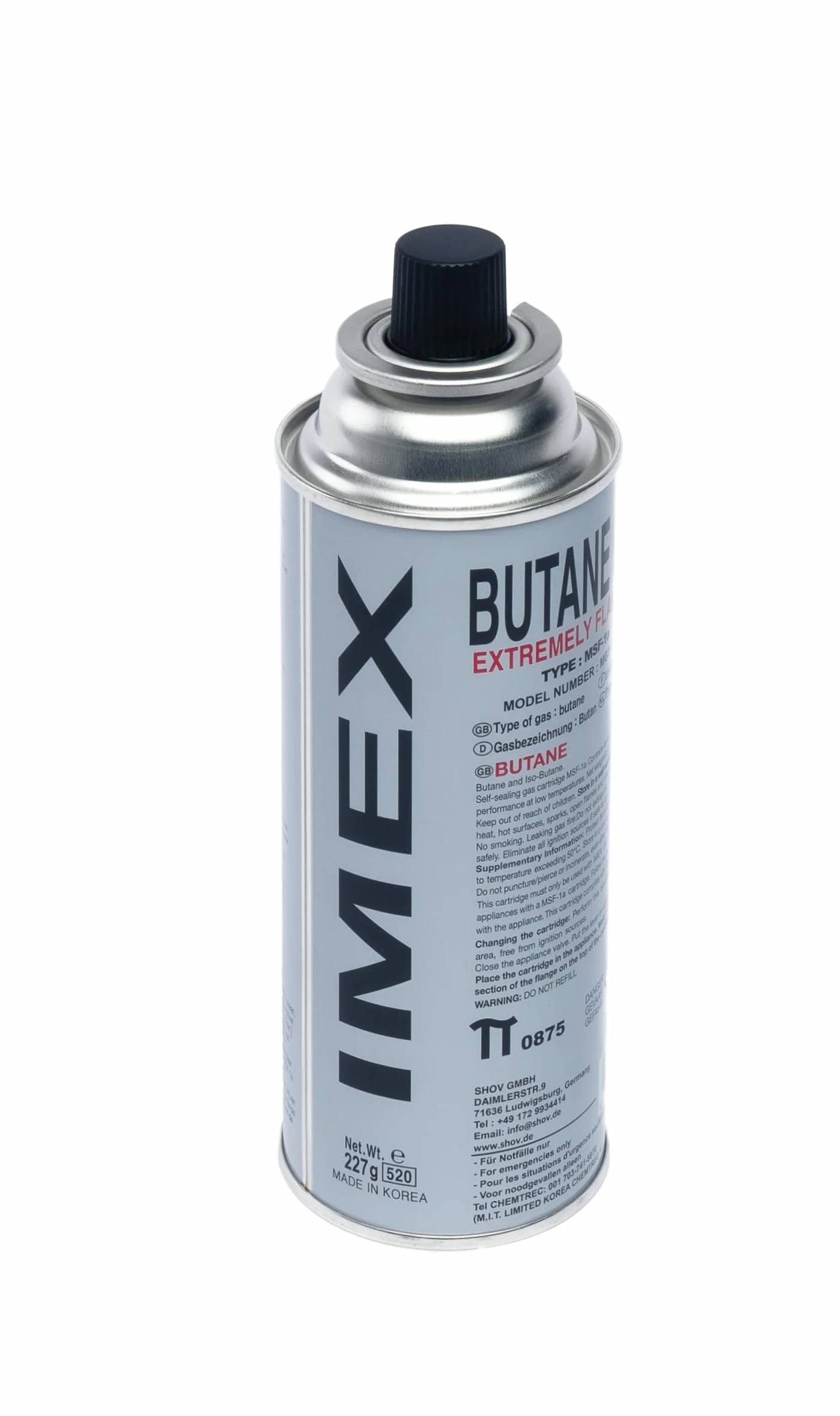 IMEX Kartridże gazowe do kuchenek gazowych, butan Imex, MSF-1a, 227 g (28 sztuk)