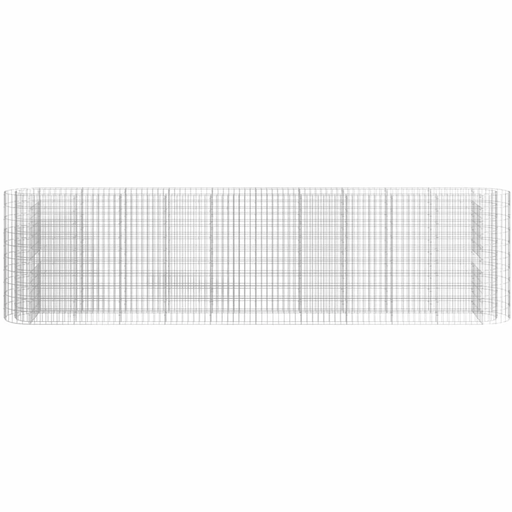 vidaXL Podwyższona donica gabionowa galwanizowane żelazo 400x50x100 cm