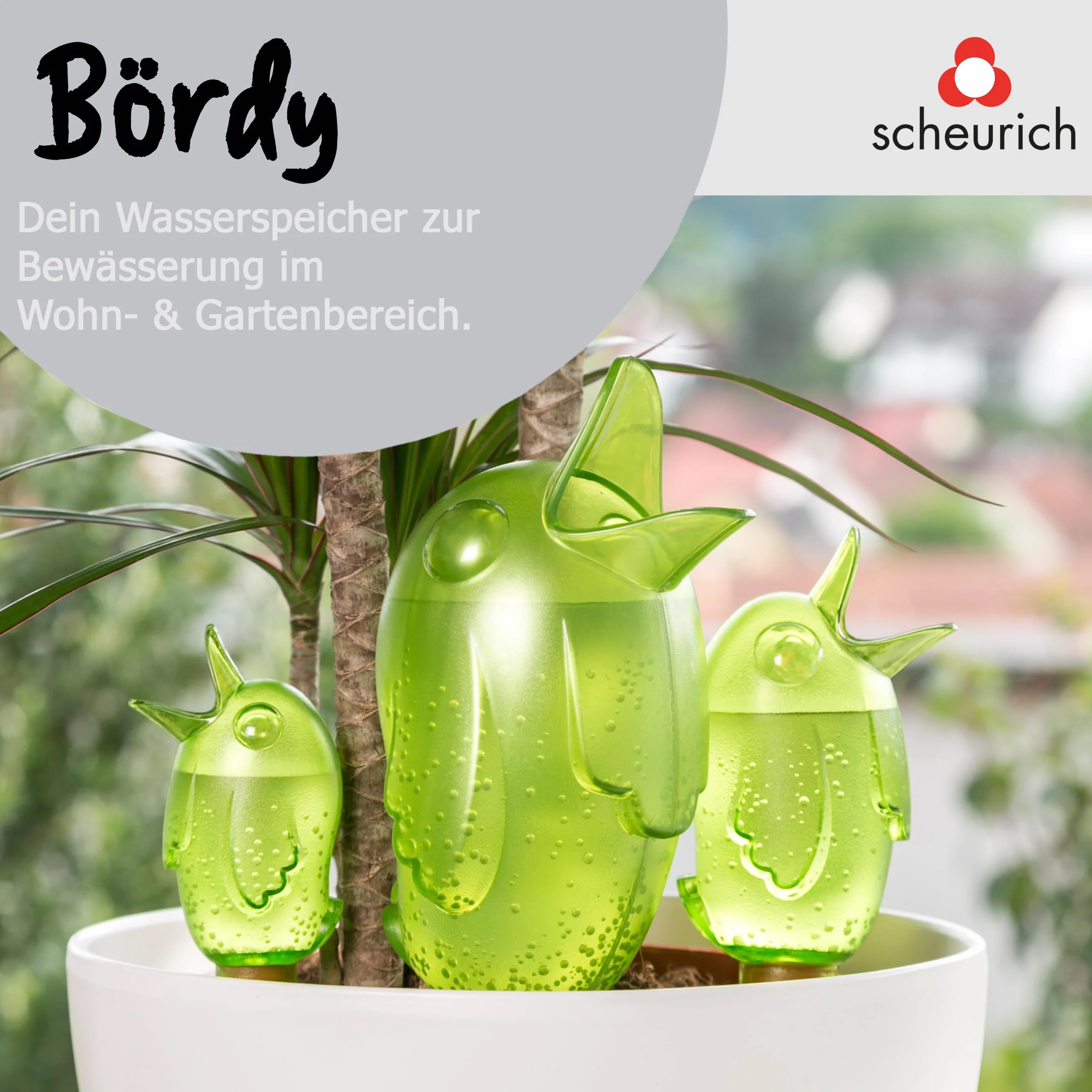 Scheurich Bördy XL Nawilżacz Glebowy 220 ml 22 cm Zielony