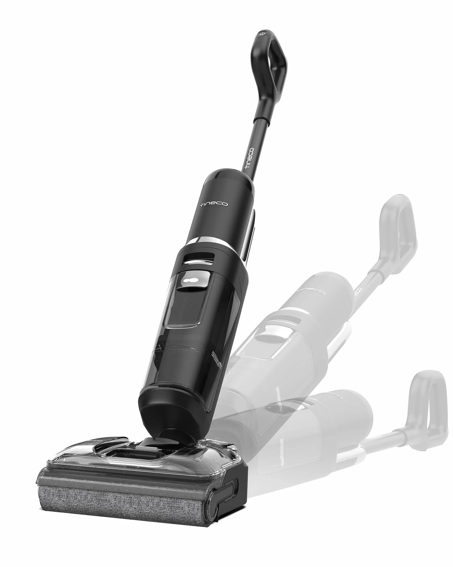 Tineco Floor ONE S7 Stretch Ultra Bezprzewodowy Odkurzacze na sucho i mokro, zapobiegająca splątaniu 180°, czas pracy 50 minut, samooczyszczanie Flashdry 85℃, dwustronne czyszczenie krawędzi
