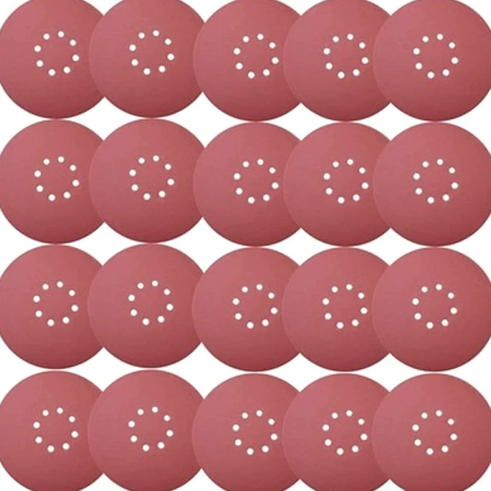 10 sztuk 9 Cal 8 Hole Hook Loop papier ścierny 60-2000 Grys 225mm Ścierna tarcza szlifierska do szlifierki do płyt kartonowo-gipsowych Wykończenie mebli drewnianych, 180