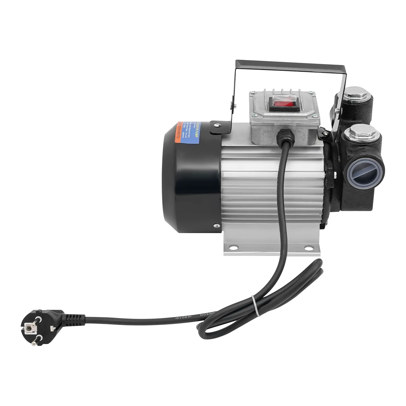 Pompa diesla 230 V, samozasysająca, 550 W, pompa oleju opałowego 60 l/min | Licznik, pistolet na paliwo, wąż 4 + 2 m, do biodiesla i nafty, warsztatu, podwórza, łodzi, nie nadaje się do benzyny