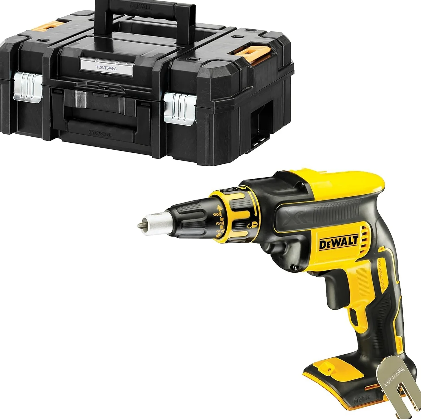 Dewalt DCF620NT-XJ Wkrętarka Do Regipsów, 18 V, Czarny/Żółty, ‎44 x 33 x 16 cm; 1.5 kg
