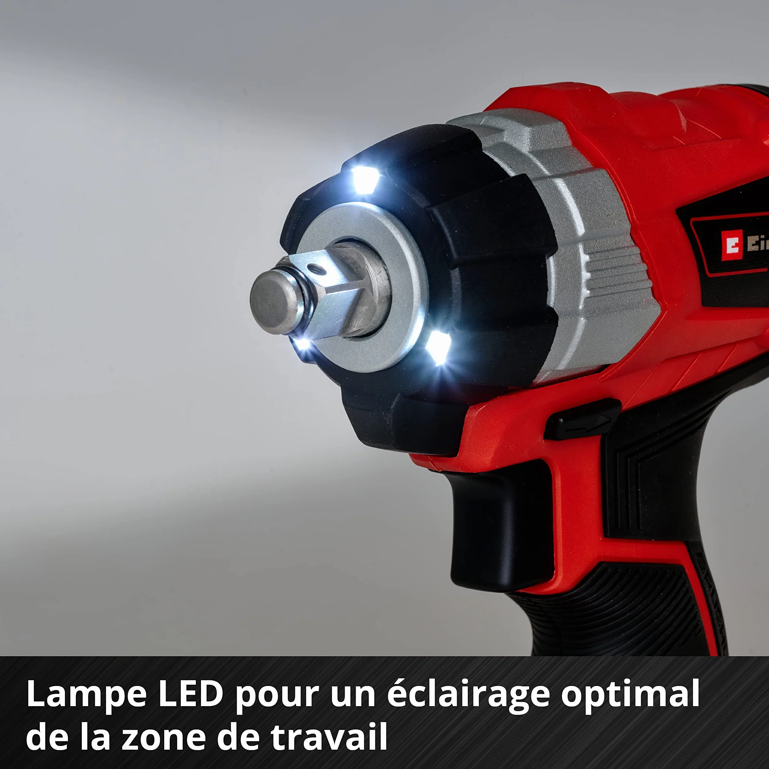 Einhell Wkrętarka udarowa akumulatorowa TP-CW 18 Li BL Solo Power X-Change (litowo-jonowa, 18 V, 215 Nm, oświetlenie LED, adapter do bitów do wkręcania, bez akumulatora i ładowarki)