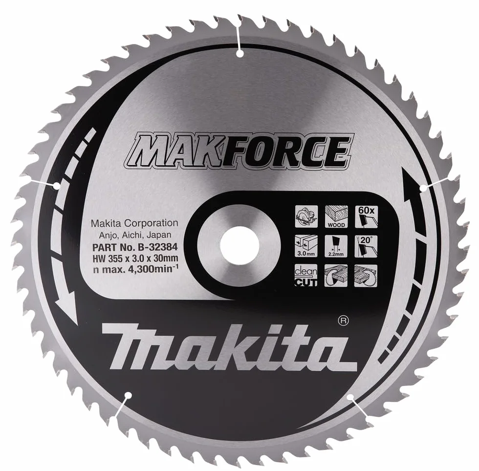 Makita MakForce brzeszczot piły 355 x 30 mm, 60Z, B-32384