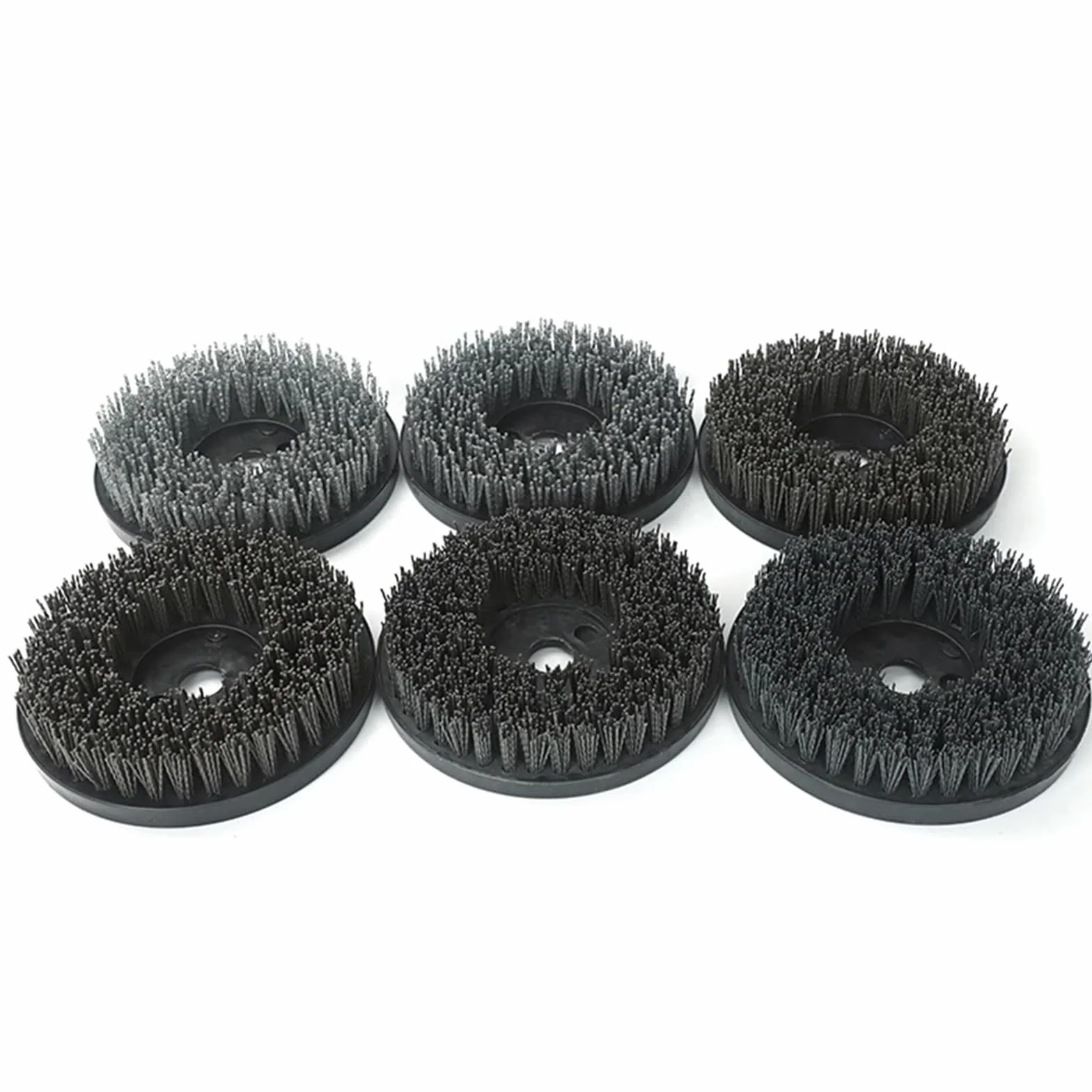 Nasadki szczotkowe do wiertarek, Kółko do szczotki kubkowej 8 cali 200 mm Nylon 4 otwory M8 Multi Grit Kamień Granit Marmur Czysty połysk(1500-1PCS-M8)
