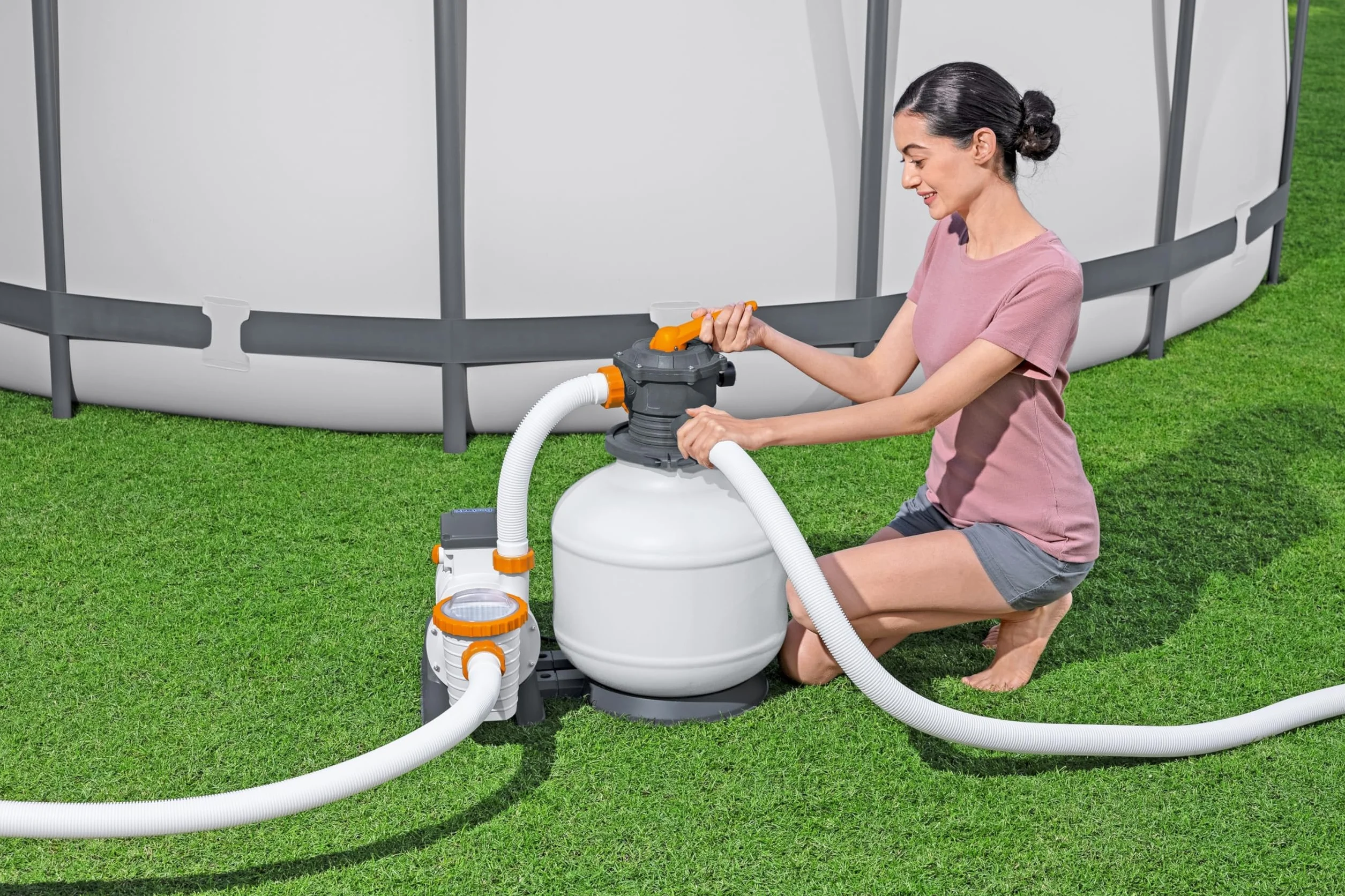 Bestway filtr piaskowy 11,355 m3/h, pompa 500 W, 220-240 V, filtr wstępny, dyfuzor Chemconnect™