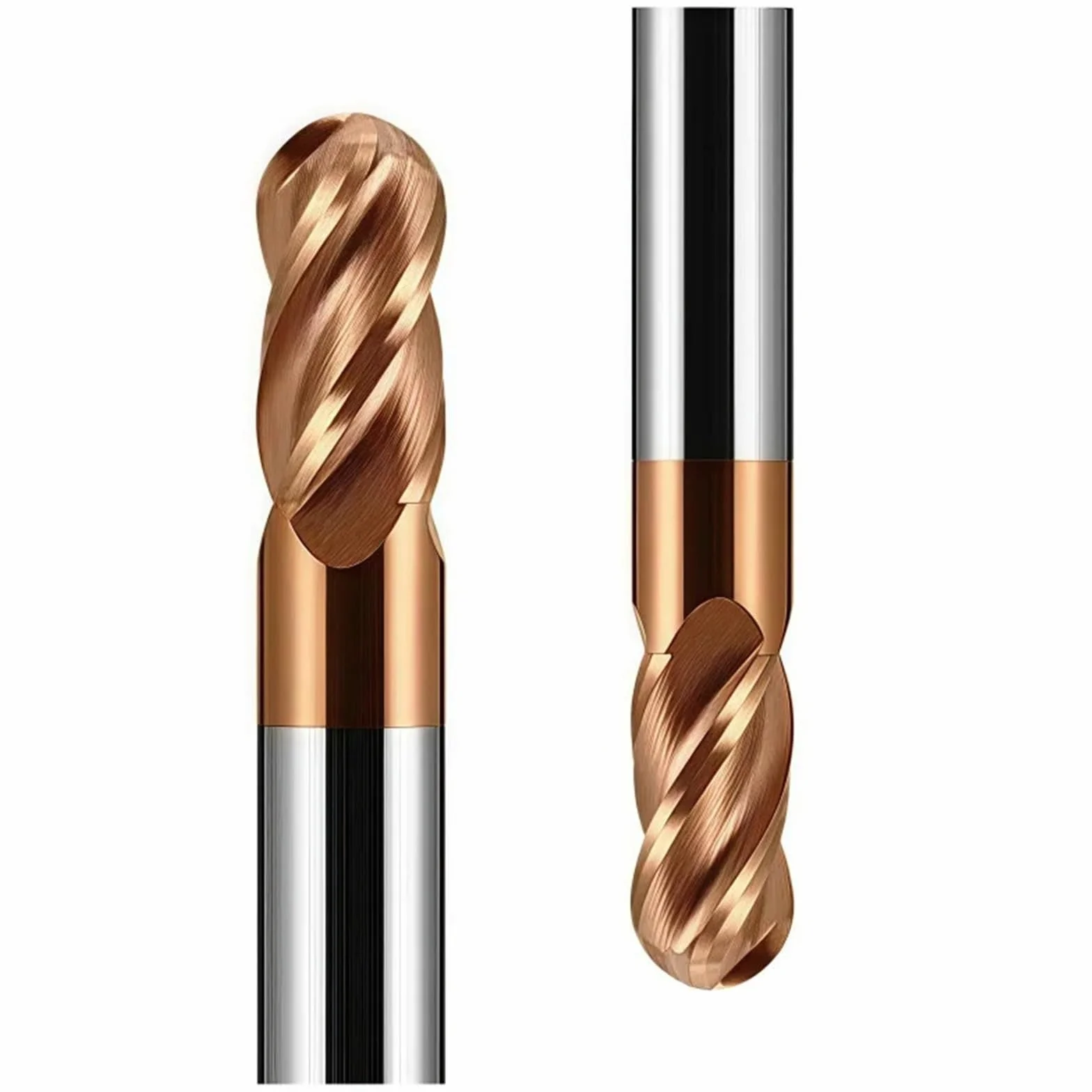 Końcówka z węglików spiekanych HRC55 4-ostrzowa powlekana stal wolframowa frez do stali nierdzewnej 3 4 5 6 8 10 12 14 16 18 20 mm (R8x32xD16x100)