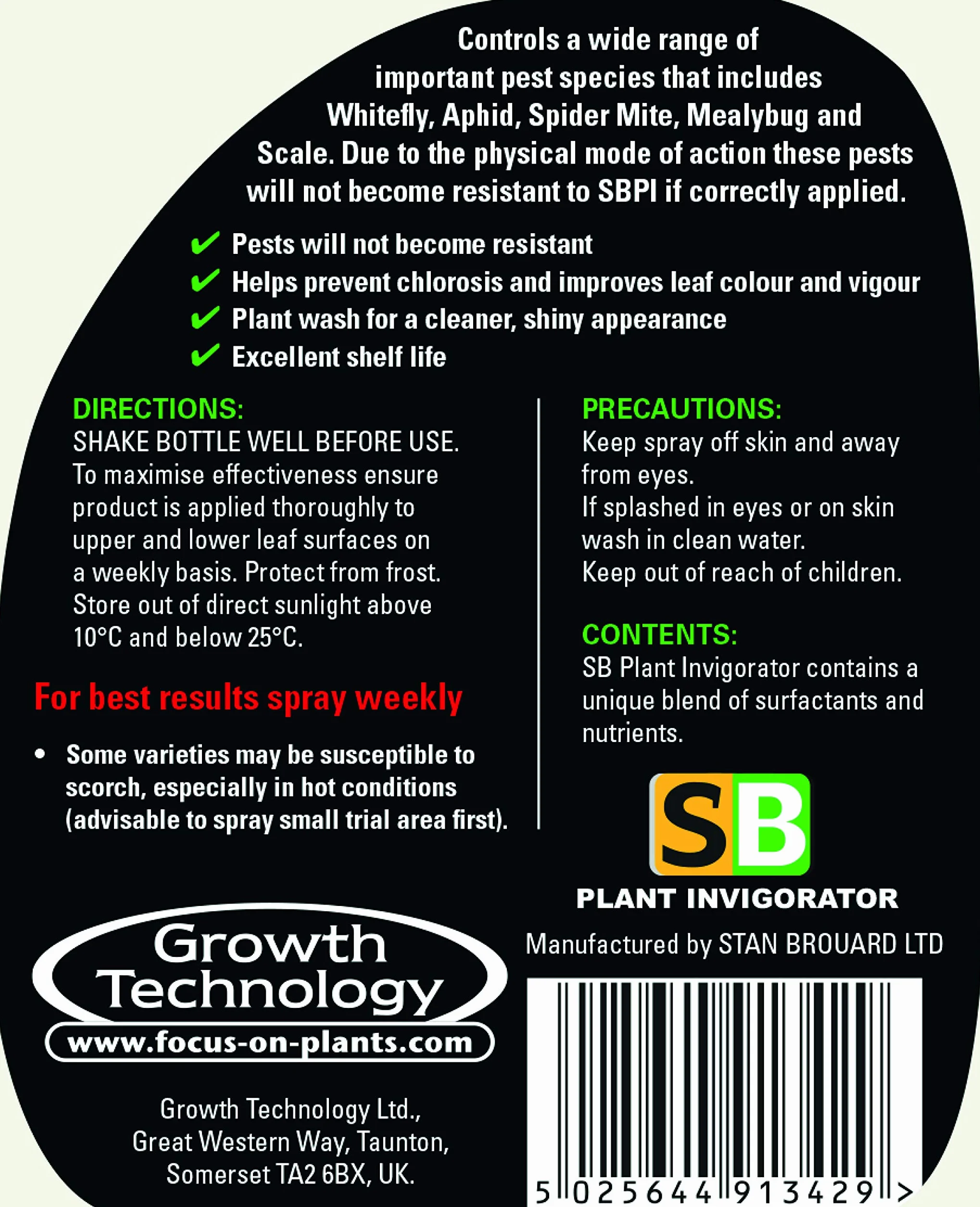 Bug Killer - SB Plant Invigorator - RTU Spray
