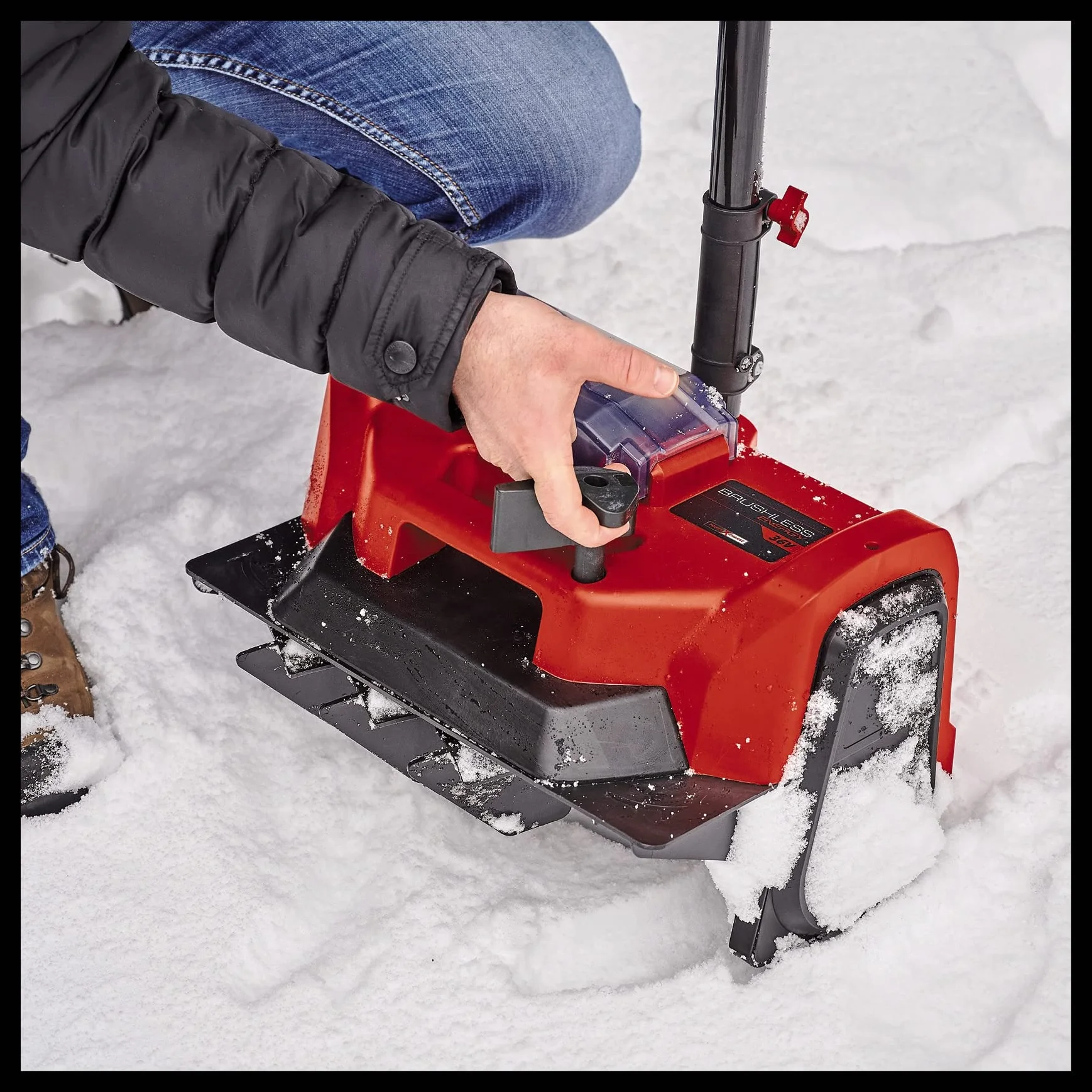 Einhell Akumulatorowa dmuchawa do śniegu GE-ST 36/40 Li E-Solo Power X-Change (Li-Ion, 36 V, szer. robocza 40 Nm, maks. wysokość śniegu 20 cm, dostawa bez akumulatora i ładowarki)