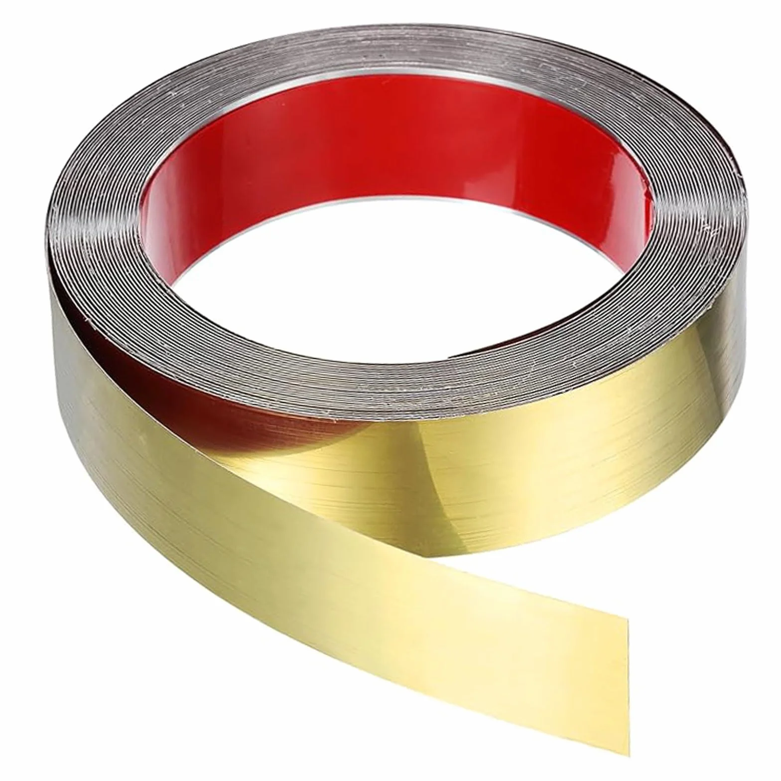 Listwy I Listwy Ścienne | Wykończenie Lustra Metalicznego Ze Stali Nierdzewnej, Listwa Lustrzana, Powłoka I Kij Do Ramki Esp(Size:98.4ft (30m)x1.97in (5cm),Kolor:Titanium Szczotkowane Tytanowe Złoto)