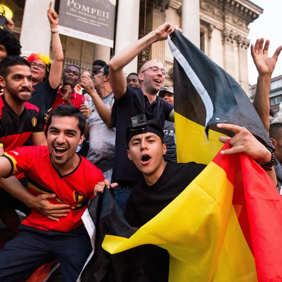 Flaga Belgii duża 1,5 m z oczkami na Mistrzostwa Europy Igrzyska Olimpijskie 2024