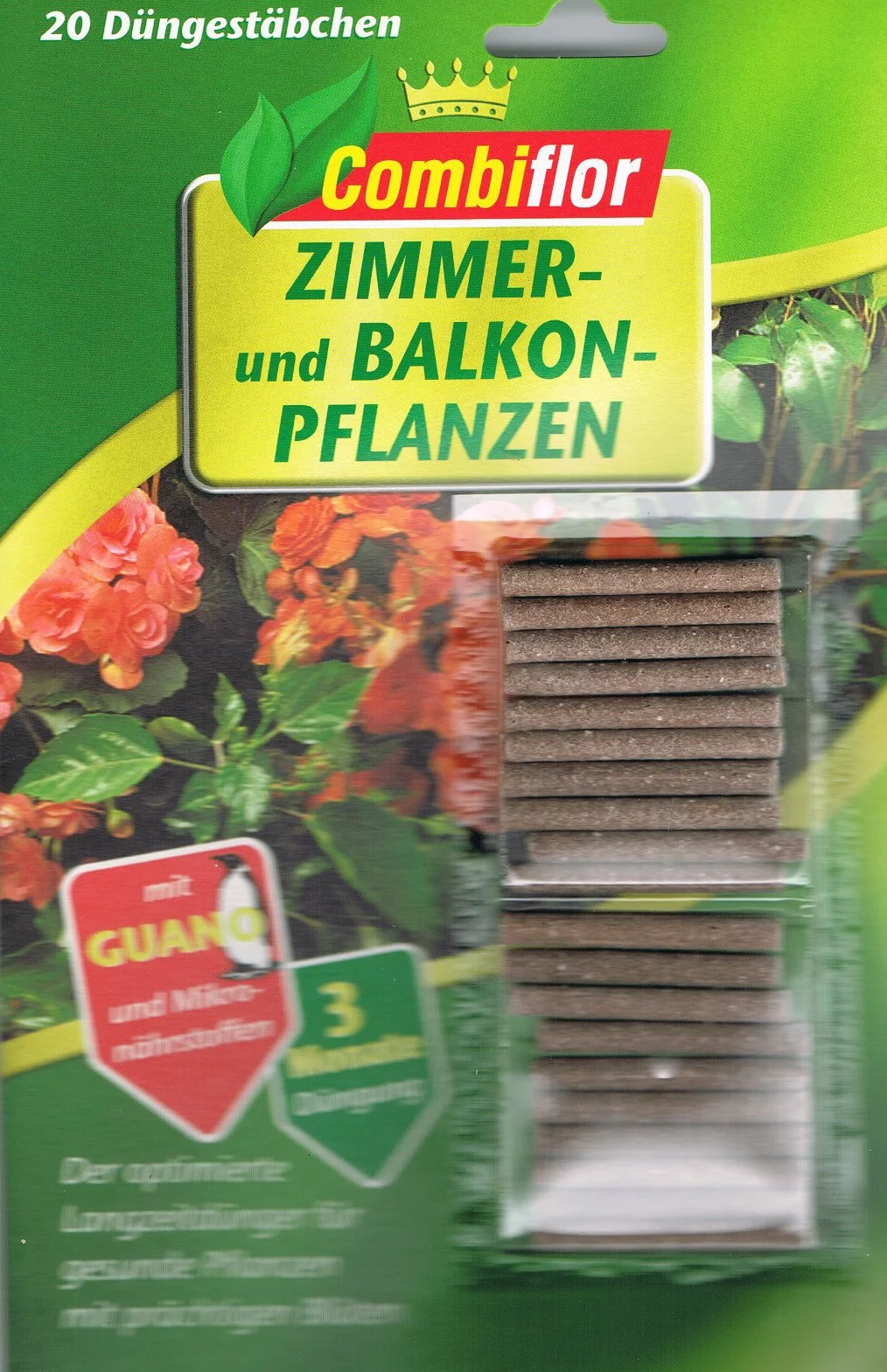 Combiflor pałeczki nawozowe do roślin z guanem