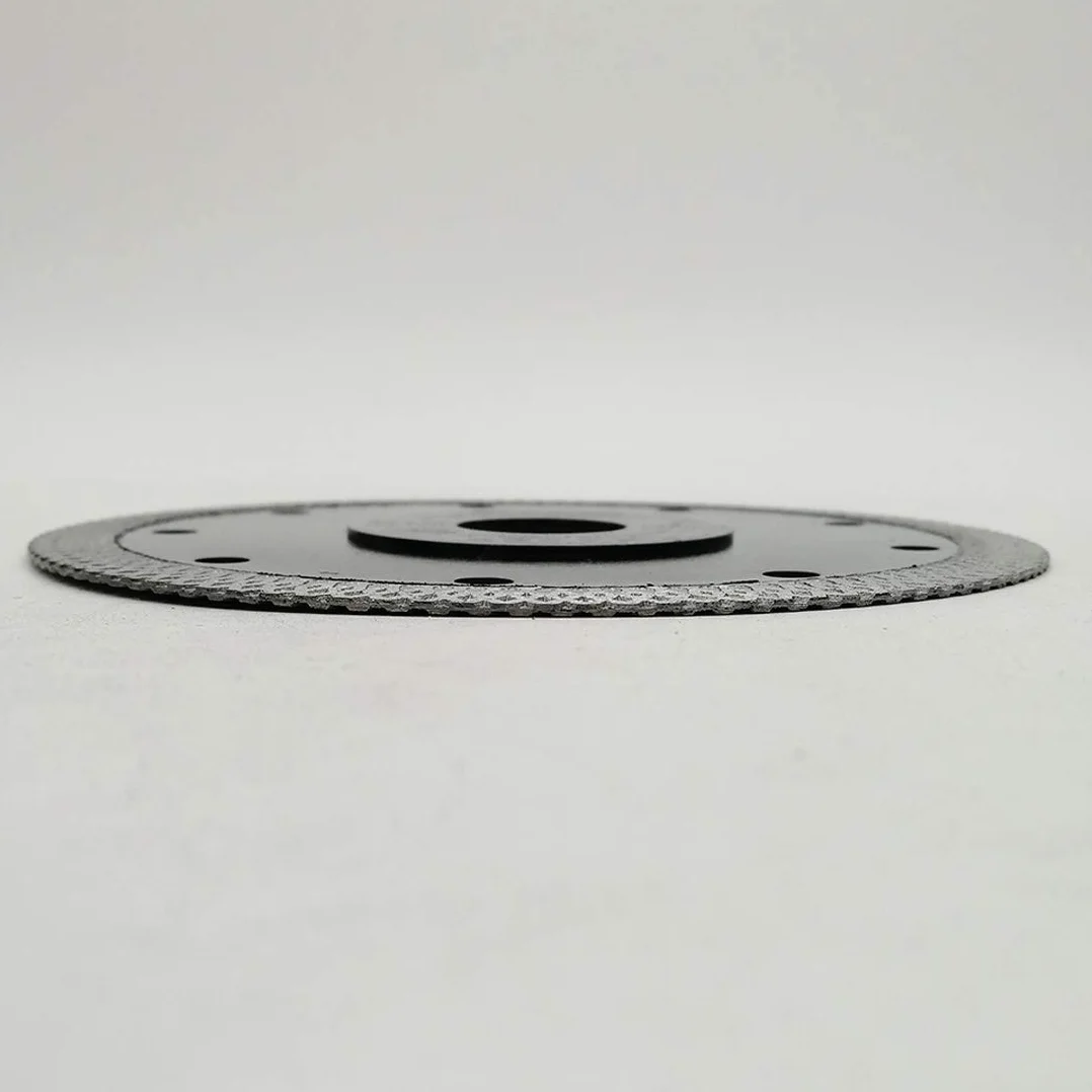 DT-DIATOOL Diamentowe ostrze piły 5 szt., 125 mm, tarcza tnąca z siatką X, turbo, do płytek porcelanowych, marmuru, ceramicznego granitu