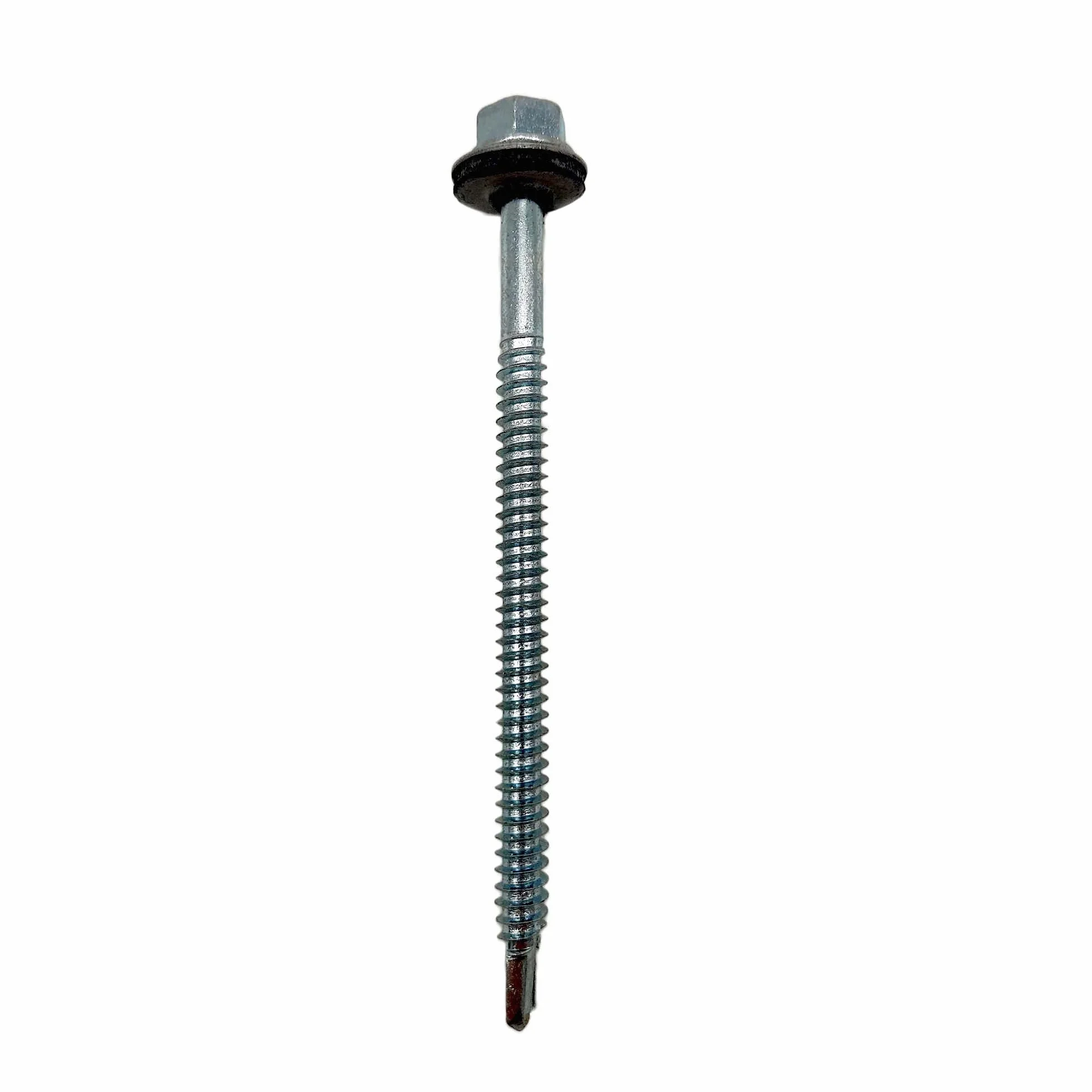 DOJA Industrial | METAL M6 WŚRUBY SAMOGRANICZNEJ | PACK 50 | 6,3 x 100 mm | Śruba do wiertarki samochodowej z sześciokątną końcówką uszczelniającą dla dodatkowego mocowania | Śruba samobójcza do