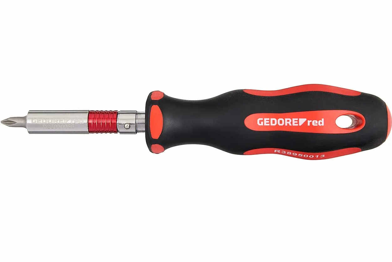 GEDORE Red R21702025 Profesjonalny Zestaw Narzędzi Rowerowych, 25-Częściowy, Klucz Nastawny 1/4", Uniwersalny Zestaw Naprawczy z Torbą