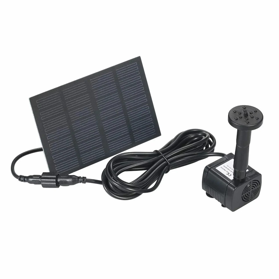 Pompa solarna do stawu 160 l/h 6 V 1,2 W bezszczotkowa
