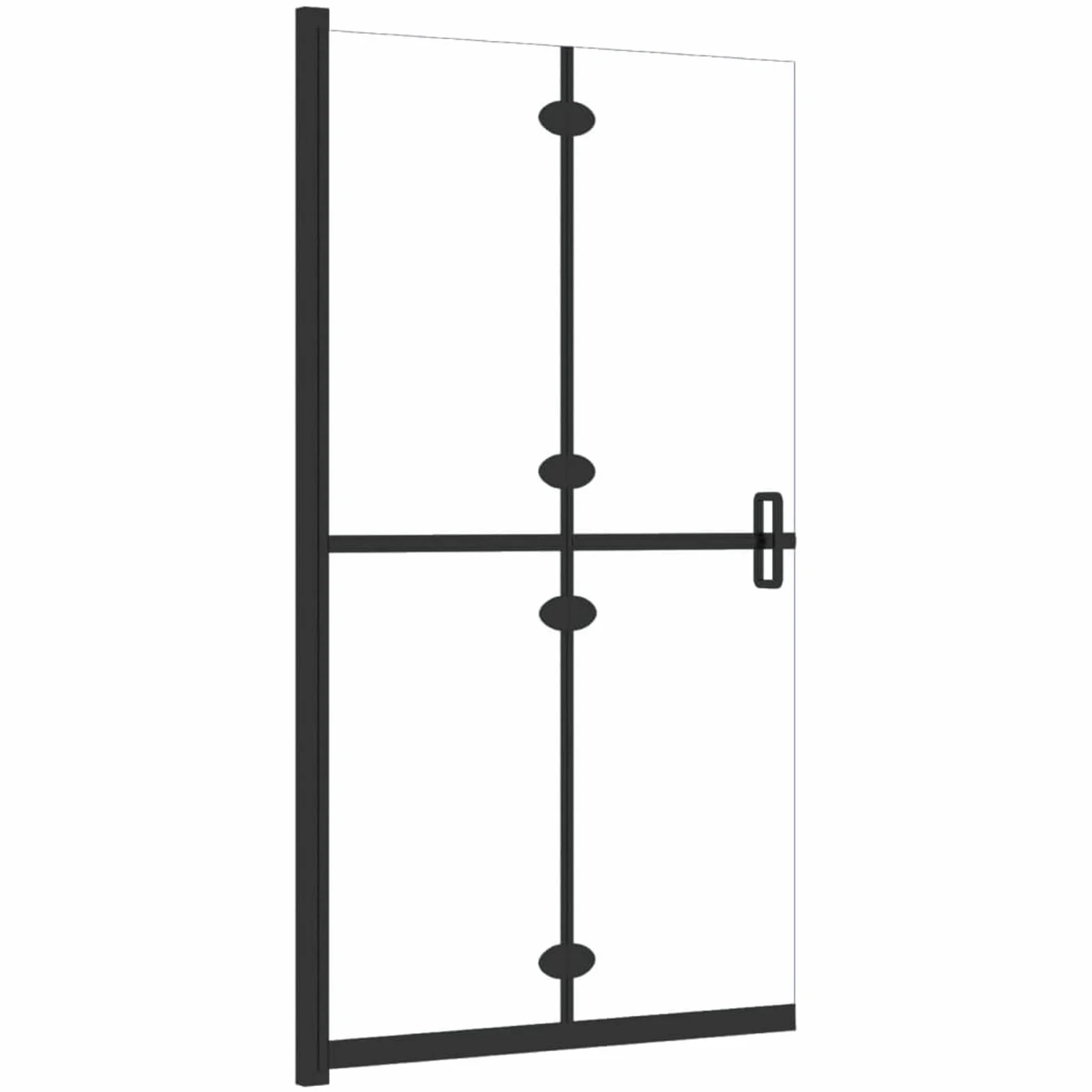 Chusui Składana kabina prysznicowa ESG Szkło Przezroczyste, Parkiet do wanny, Prysznic Łazienka, 90x190 cm