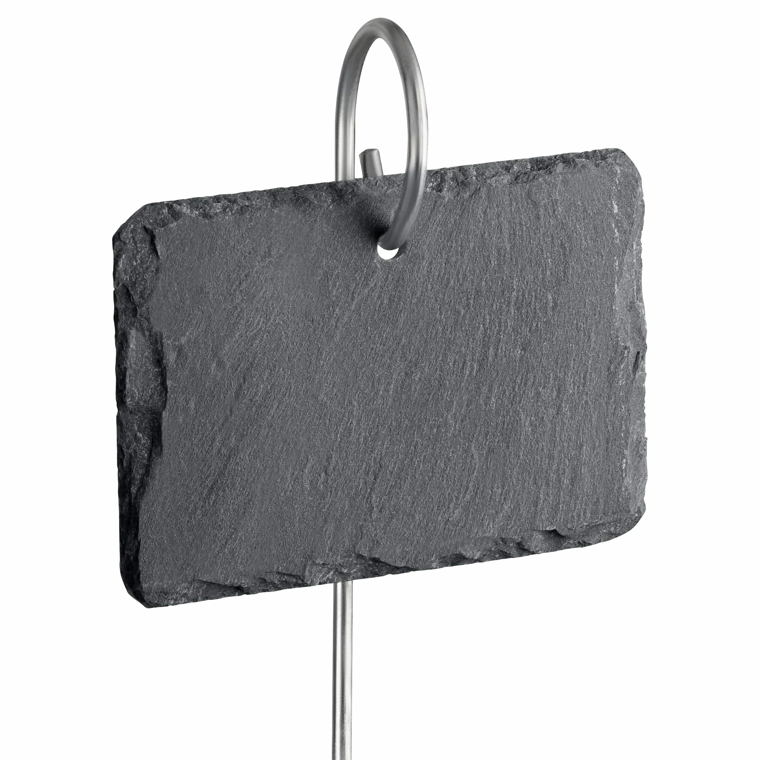 GardenMate 10-Pack Slate Plant Labels 4"x 2 3/4" with Stainless Steel Rod 22"