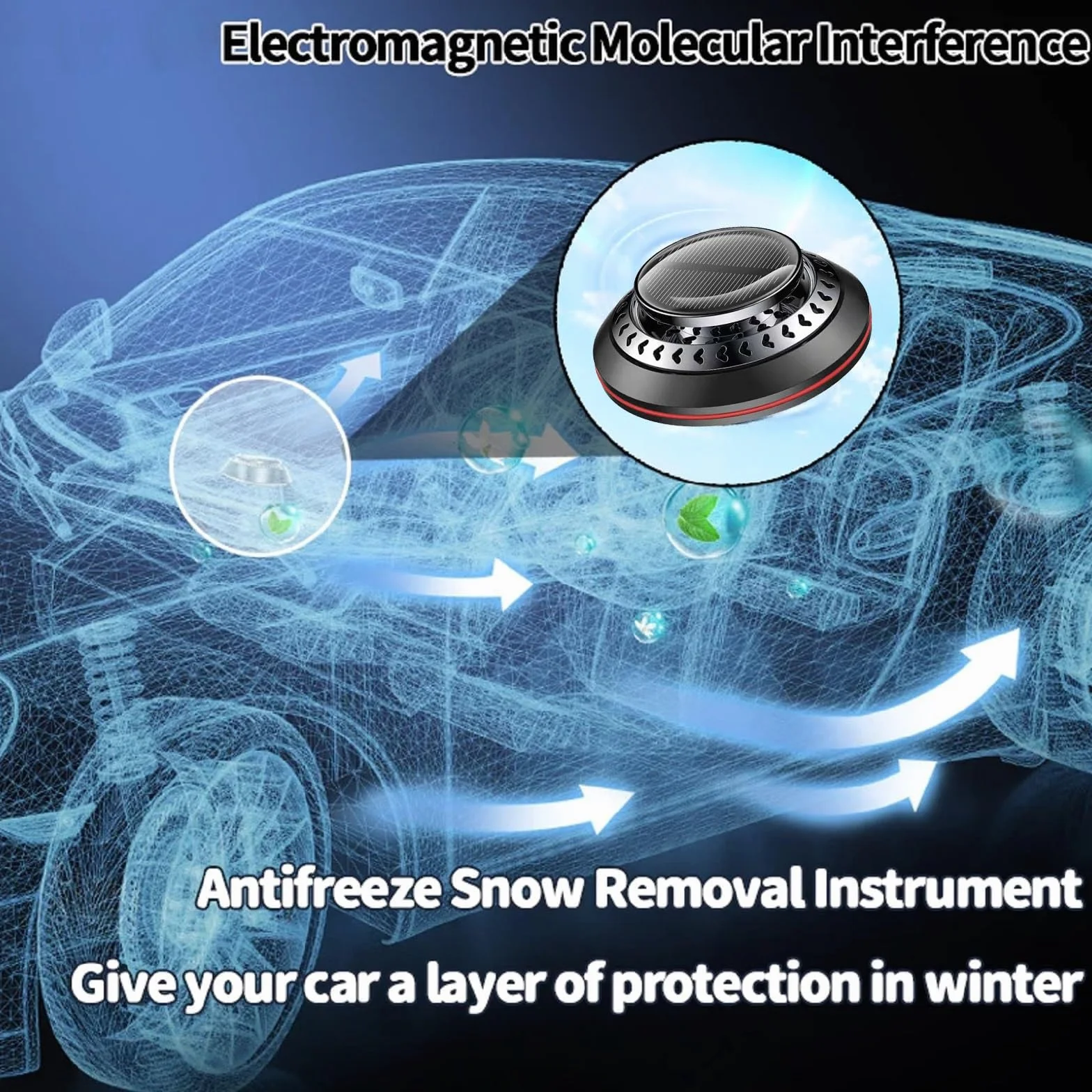 Electromagnetic Molecular Interference Antifreeze Snow Removal Instrument Car Diffusers Vehicle Microwave Deicing Instrument
