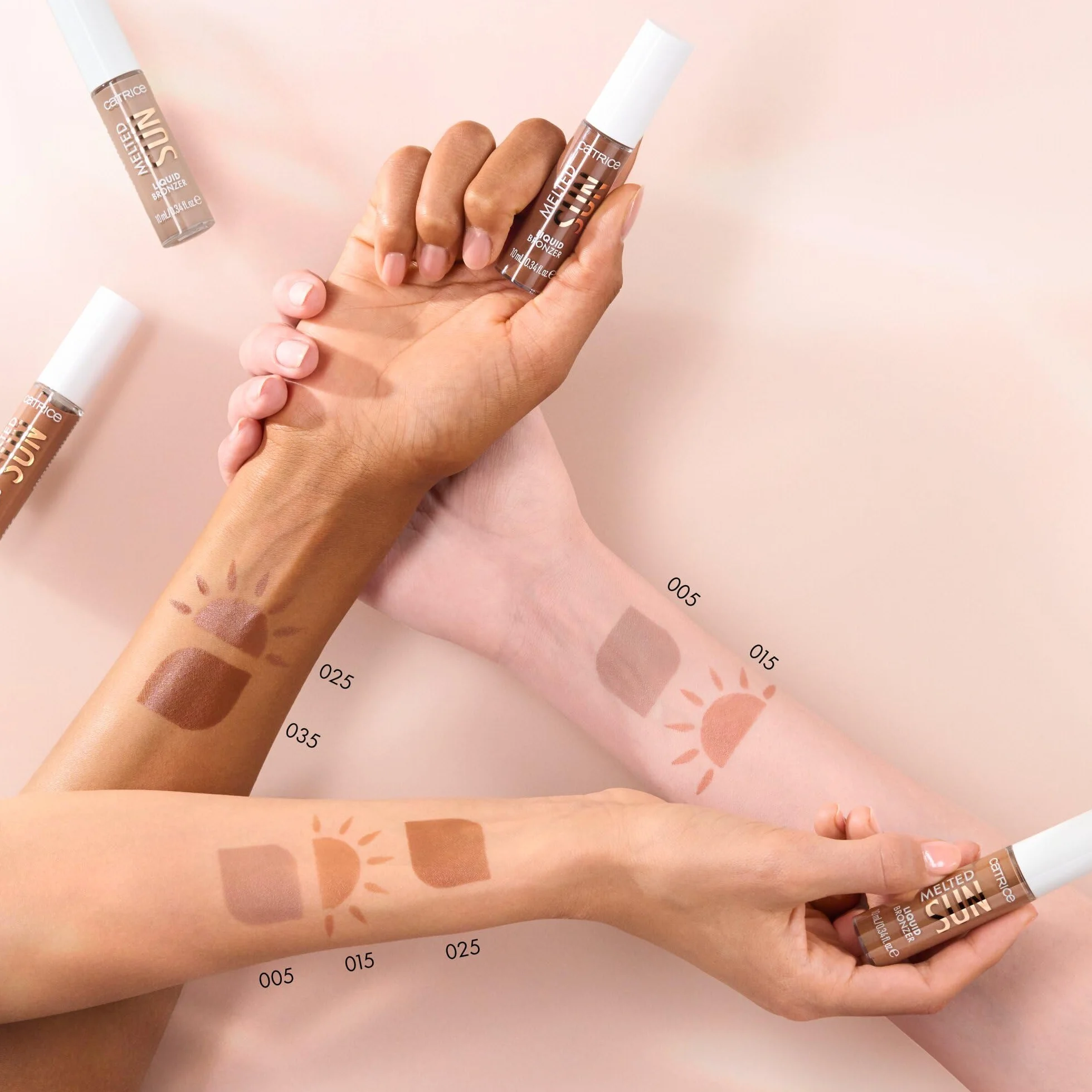 Catrice Bronzer w płynie Melted Sun, długotrwały, konturowanie, mocno napigmentowana/y, naturalny, matowy (10ml)