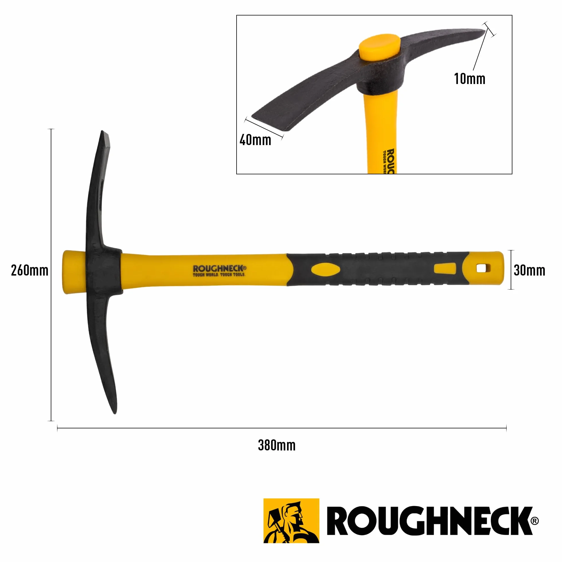 Roughneck ROU64011 Pick Mattock z uchwytem z włókna szklanego