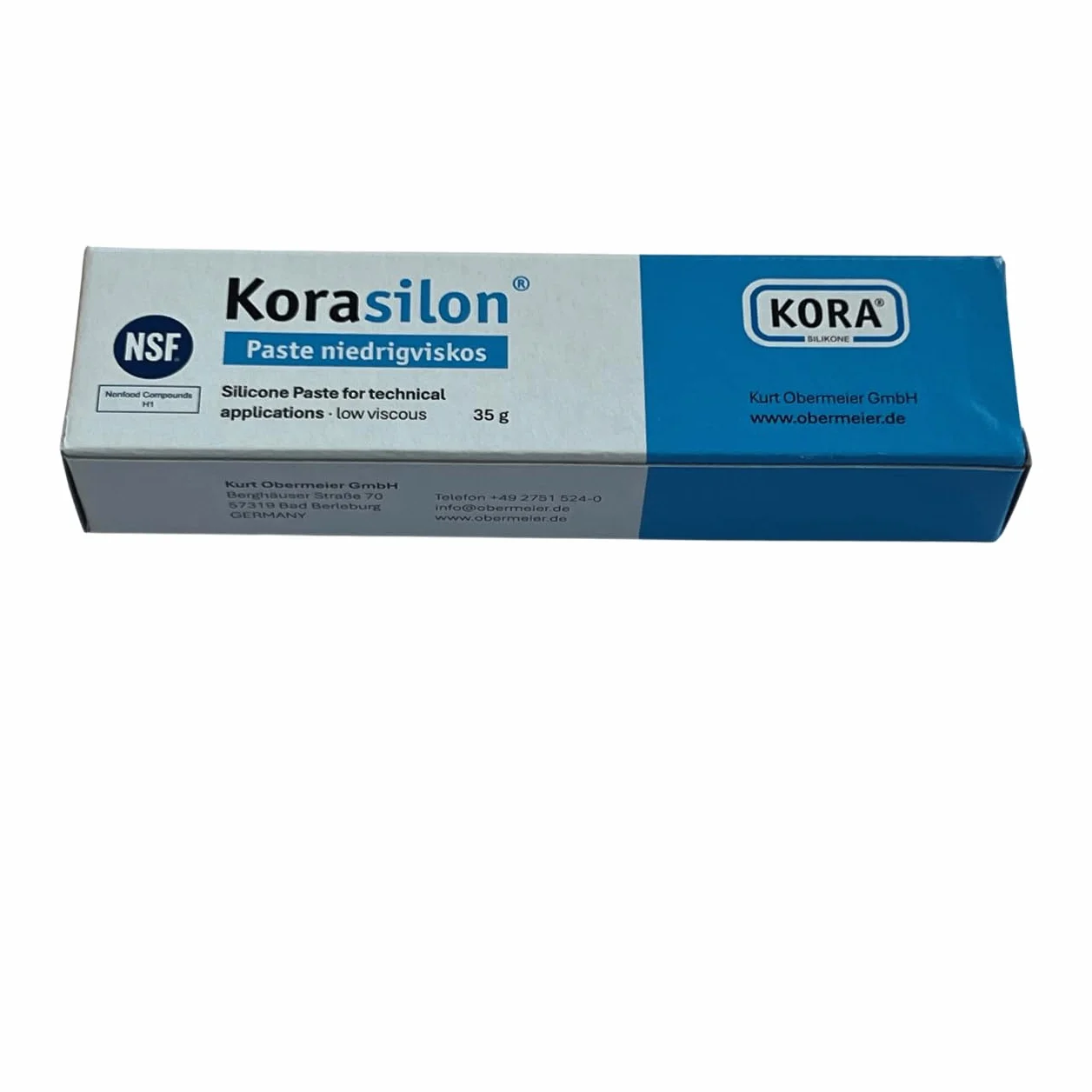 KD89 Korasilon - Smar silikonowy o niskiej lepkości do usuwania formy, montażu lub ochrony i konserwacji uszczelek. Hydrofobowy i nierozpuszczalny., Bezbarwny