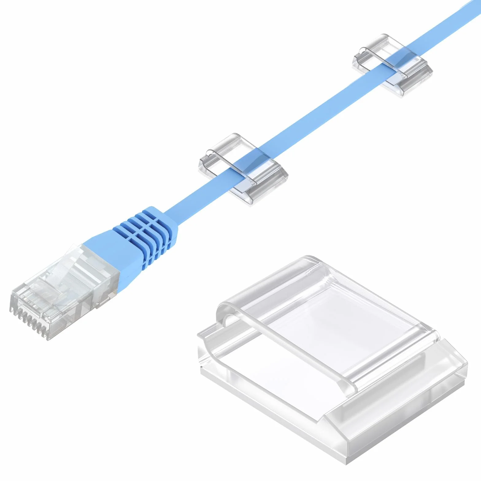 AGPTEK 100 klipsów do kabli, samoprzylepne, regulowane, akrylowe kable klasy premium, do przechowywania przewodów elektrycznych, opasek kablowych, do organizera, komputera, ładowarki, lampy, taśmy LED