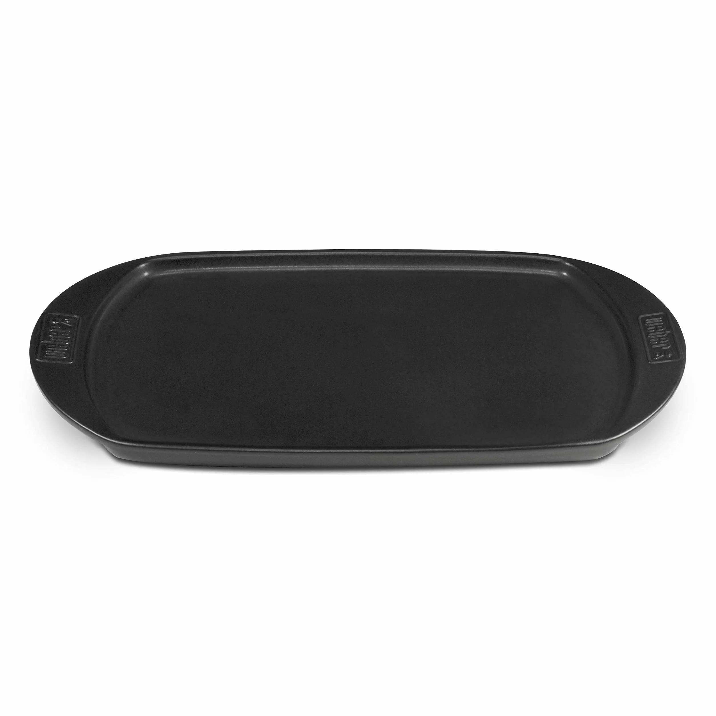 Weber Ceramiczna płyta grillowa Plancha Mała 40x22 cm Patelnia BBQ z ceramiczną powłoką nieprzywierającą Czarna