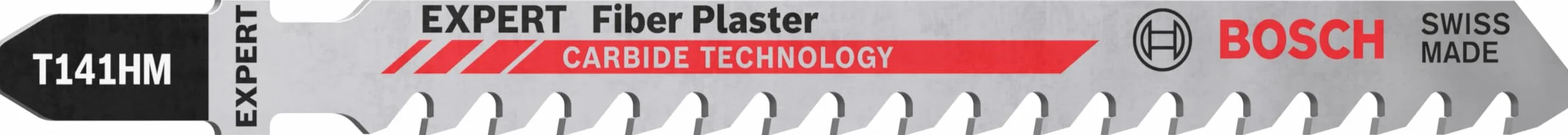 Bosch 3x Brzeszczot do wyrzynarki EXPERT Fiber Plaster T141HM (do Płyty z cementem włóknistym, Płyta gipsowo-kartonowa, Długość 100 mm, Professional Akcesoria Wyrzynarka)