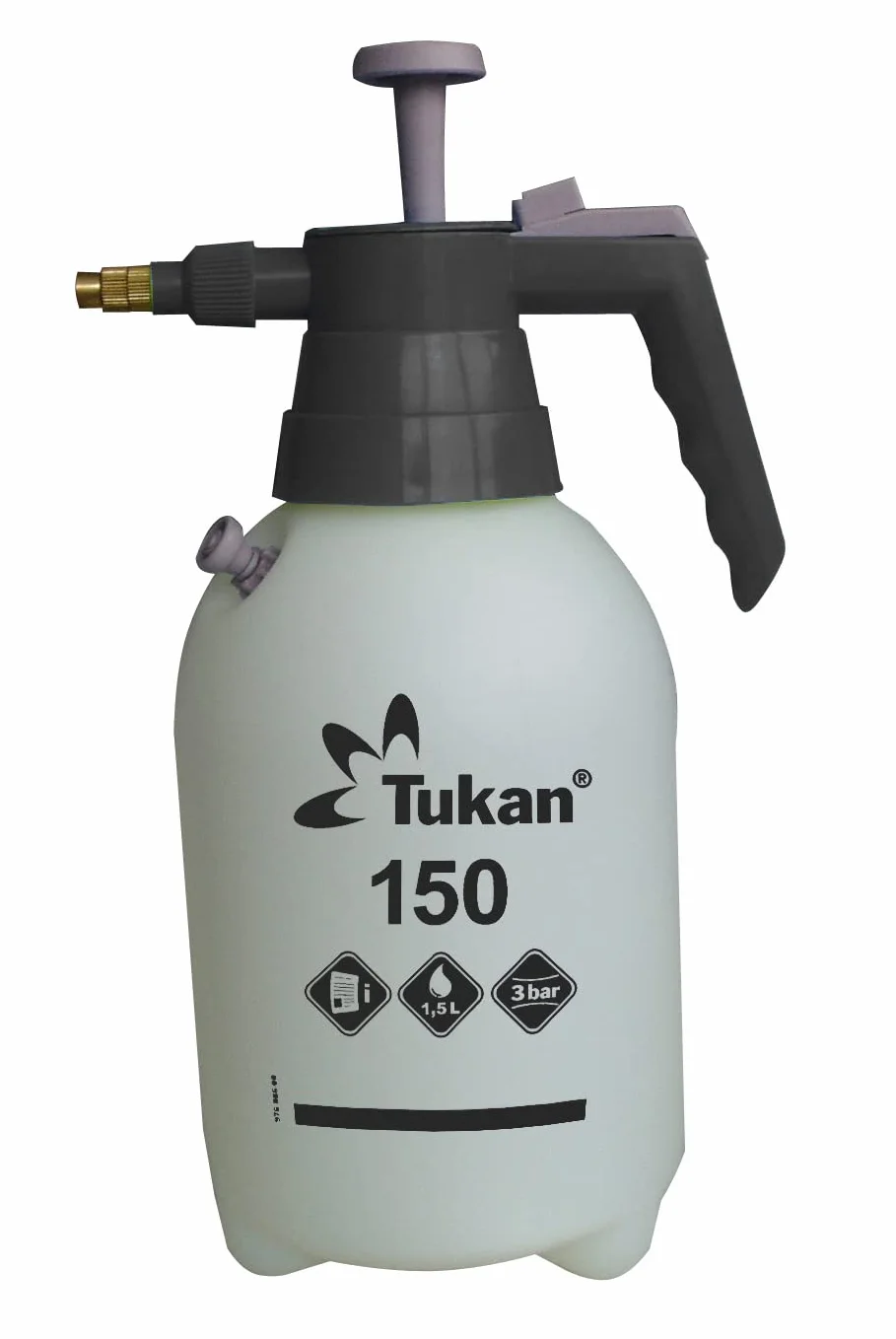 Tukan 1,5 l Opryskiwacz ciśnieniowy z dyszą mosiężną i zaworem bezpieczeństwa