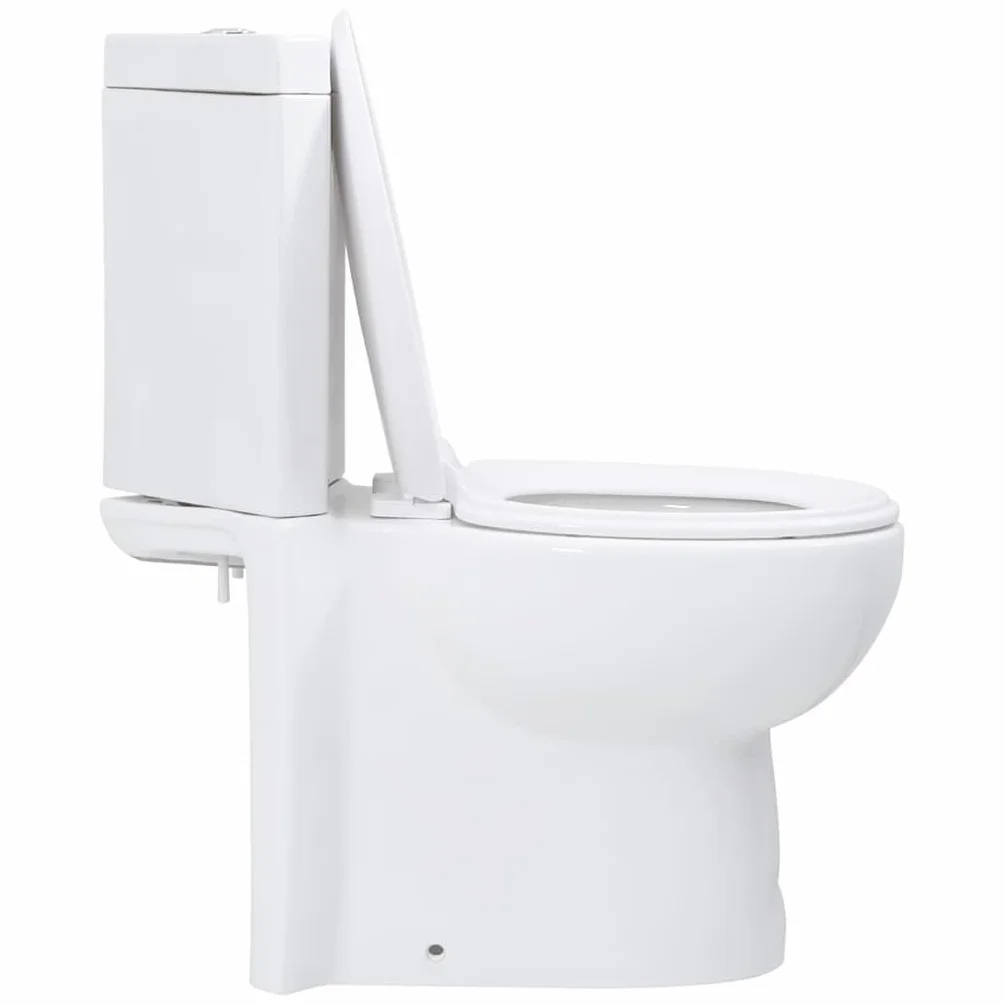 vidaXL Ceramiczna muszla klozetowa, narożna, biała