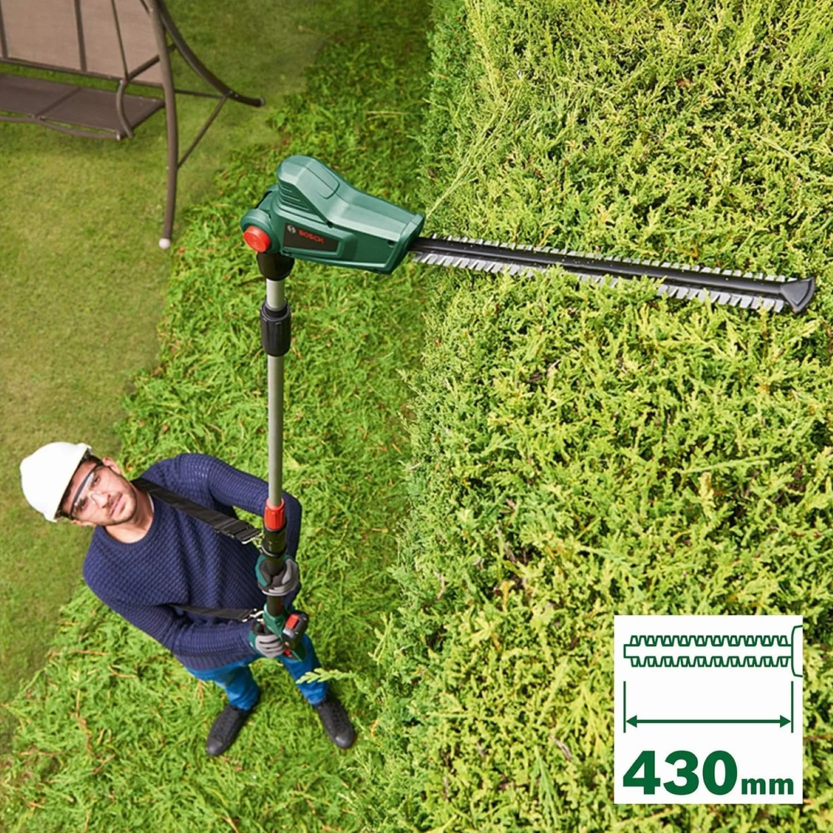 Bosch Universal HedgePole 18 akumulatorowy sekator teleskopowy 43 cm 2.6 m