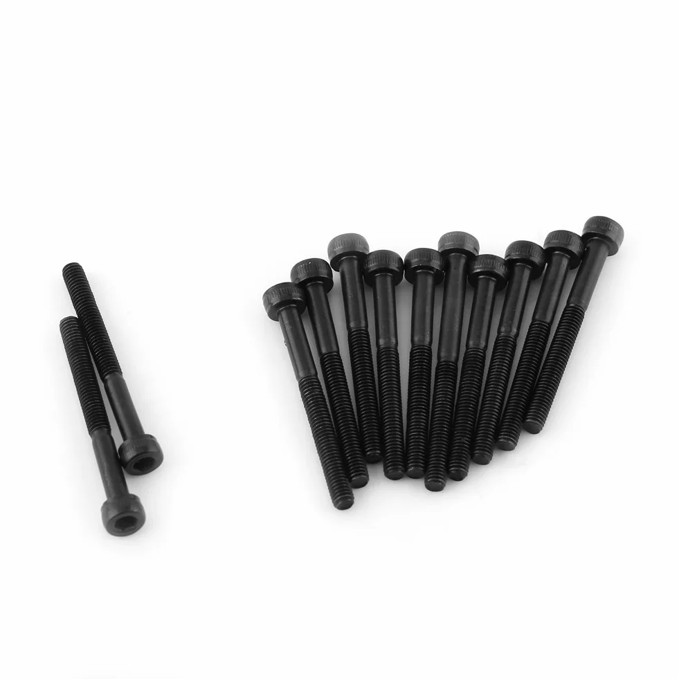 Zestaw śrub z łbem sześciokątnym ze stali stopowej M3 M3 x 4-50 mm (M3 * 30 mm, częściowo gwintowany - 24 szt.)