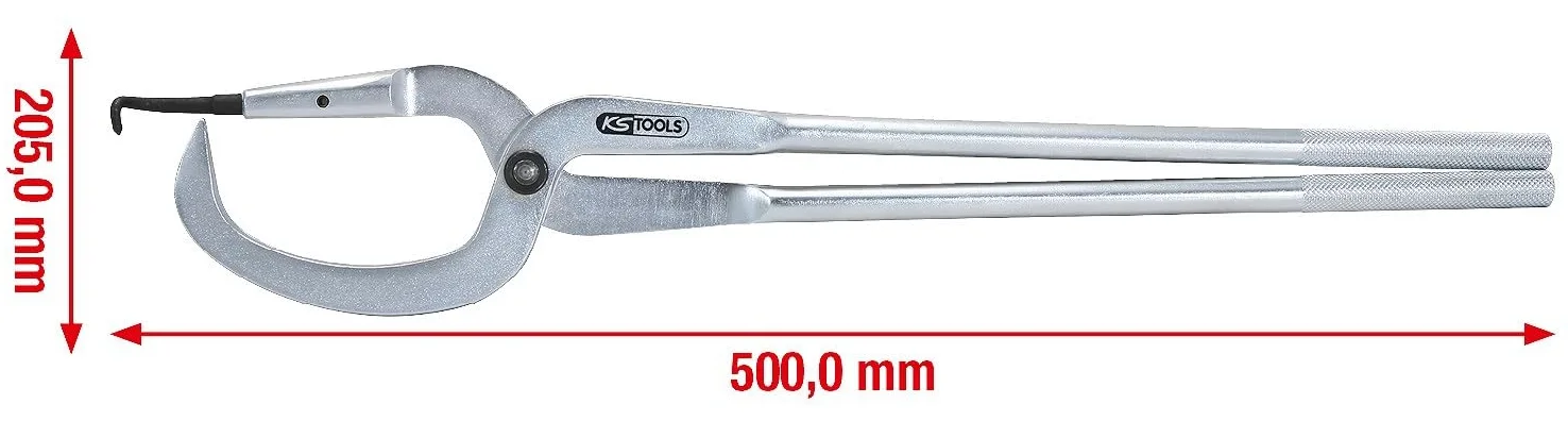 KS Tools 450.0320 Szczypce do sprezyn hamulców w samochod. uzytkowych, 500mm