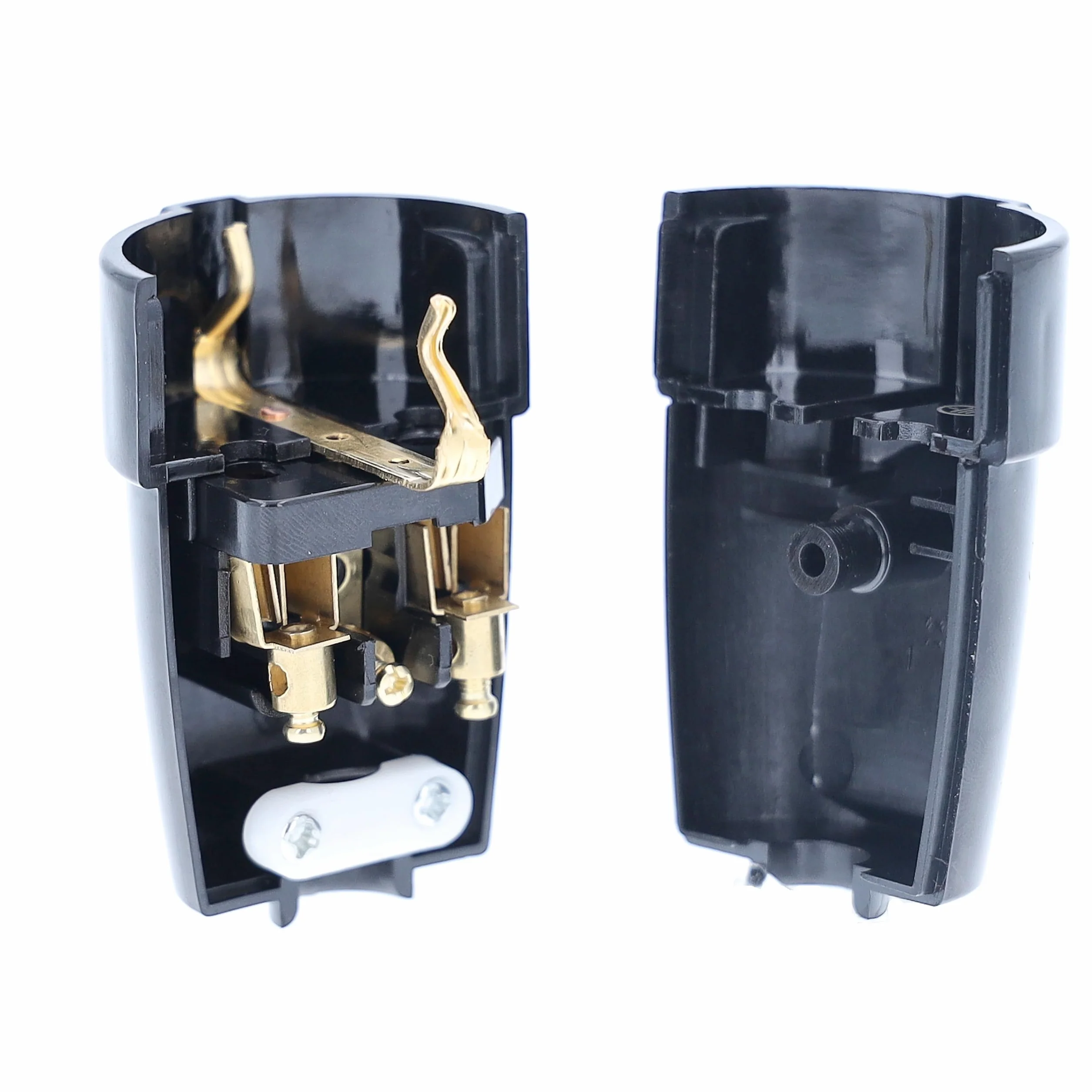 as - Schwabe 45012 Ochronne Wtyczki Pcw Złącza Stykowe Do Użytku Wewnętrznego, 230 V, Czarny