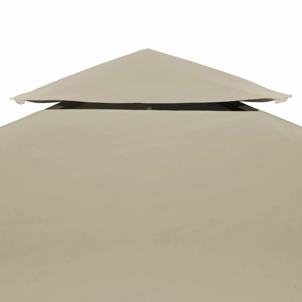 Zadaszenie namiotu ogrodowego 270 g/m² jasny brąz 3 x 3 m