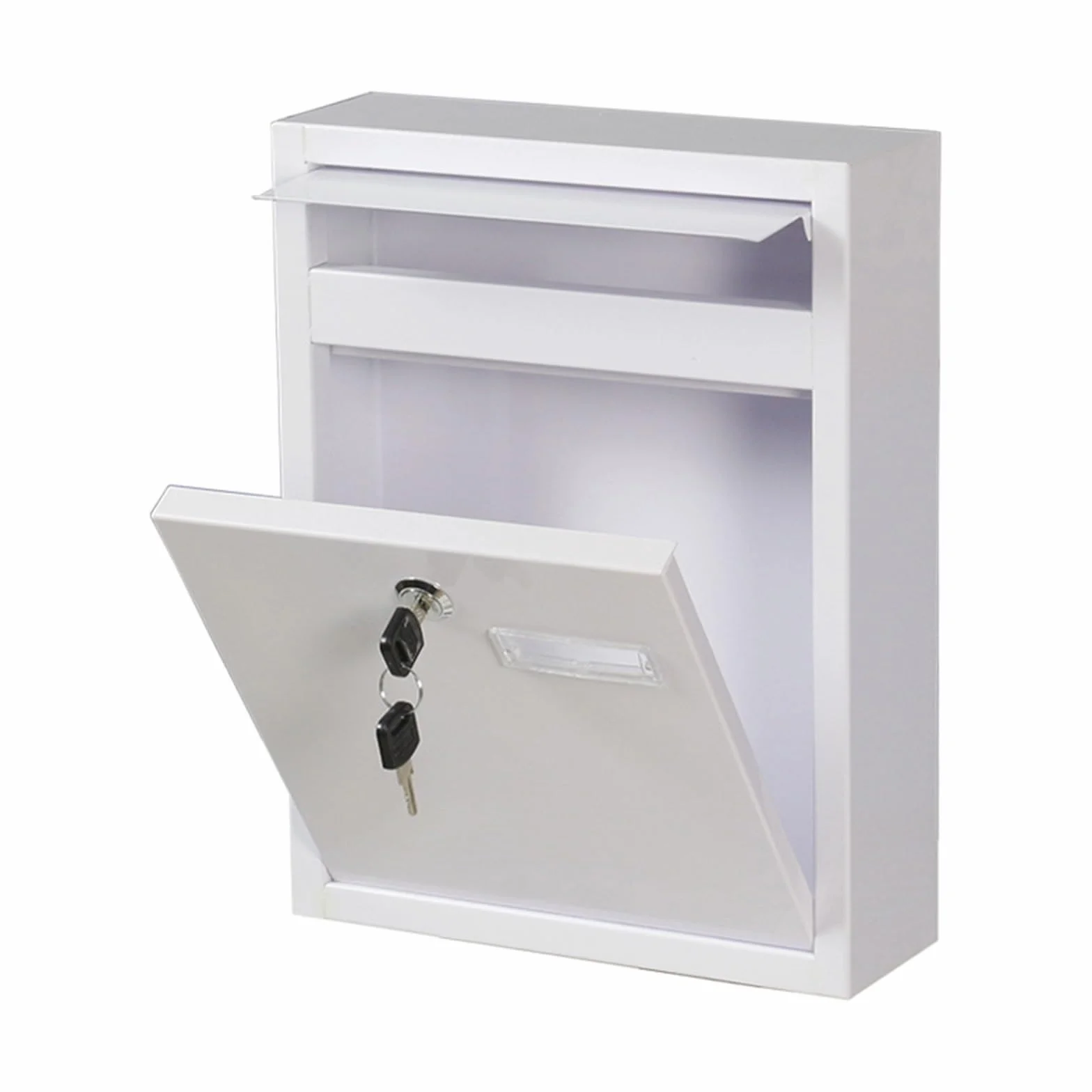 Large Capacity Mailboxes with Combination Lock, Mailboxes for Outside with Slot for Envelope, Wall Mount Mail Box, Weatherproof(Blue)