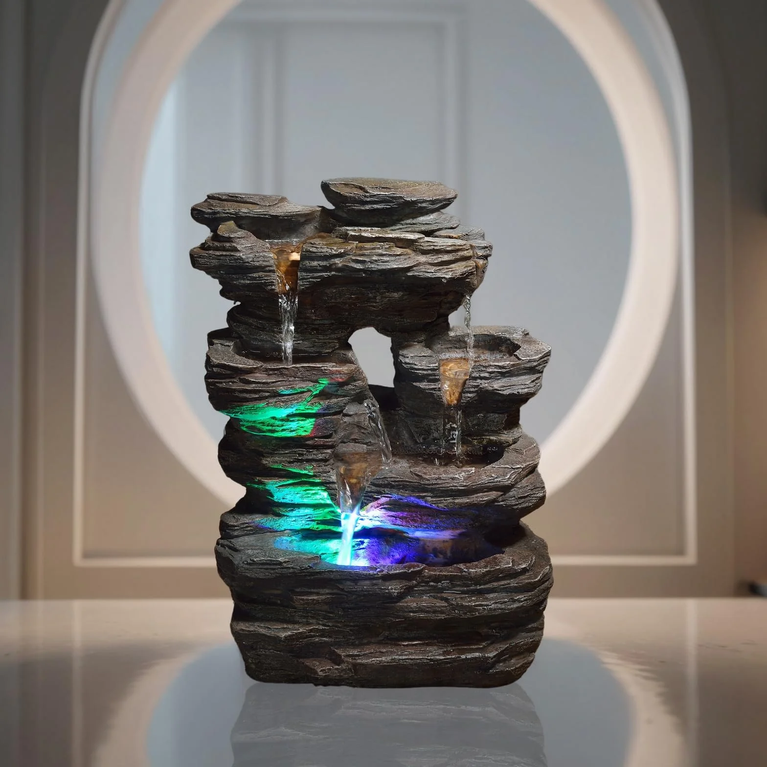 Fontanna Zen Light Szary 25 x 17 x 35 cm