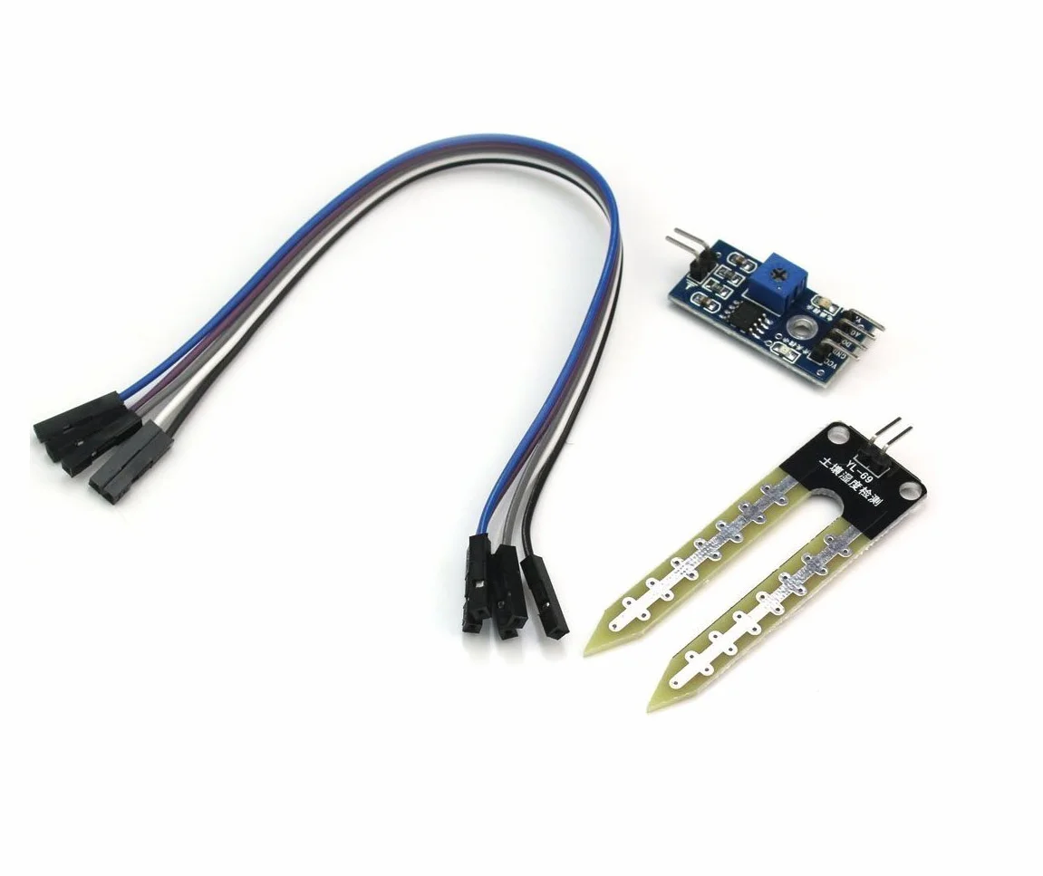 DollaTek 5 szt. Higrometr gleby czujnik wilgotno?ci wody modu? czujnik YL-69 i modu? HC-38 do Arduino