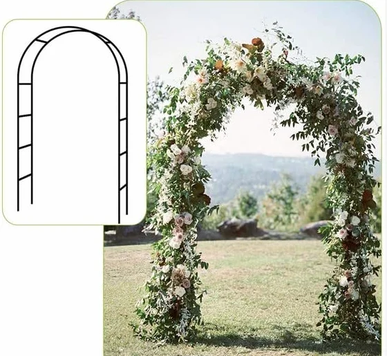 Pergola Ogrodowa Metalowa Łuk do Róż Pnącz