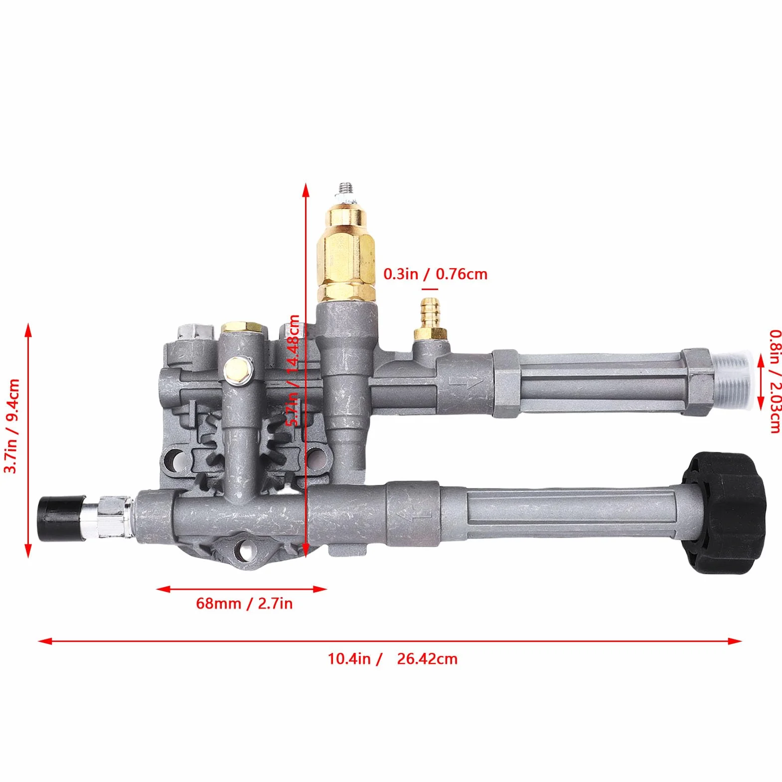 Stopa Pompy Pralki Ciśnieniowej Aluminium do AR42518 Troy Bilt SRMW SRMW2.2G26 RMW2.2G24 RMW2G20 RMW2G23B