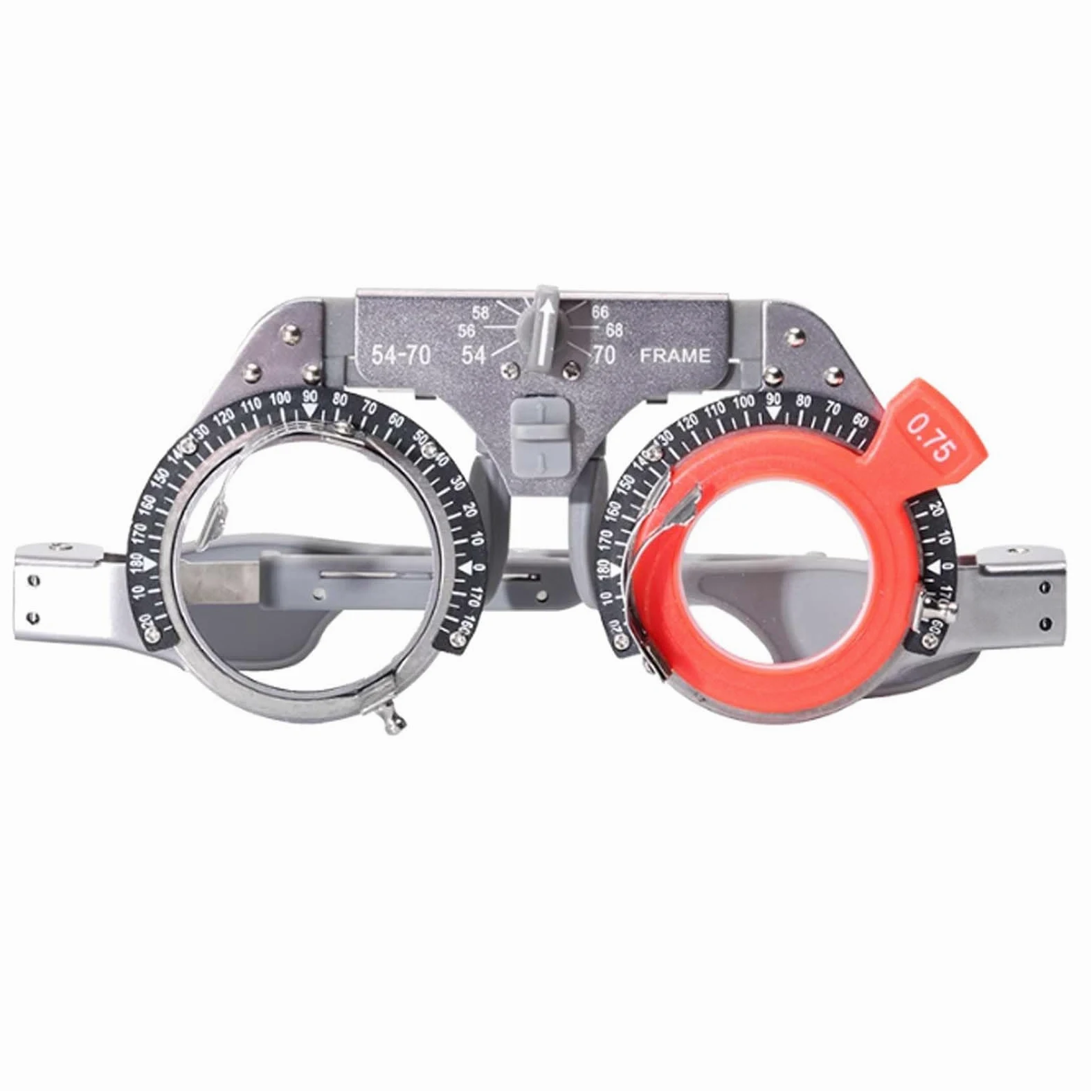 Oprawki Okularów Próbnych ze Stopu Tytanu do Optometrii, Regulowana Odległość źrenic, Okulary Krótkowzroczne, Narzędzie do Wykrywania Wzroku (54-70mm)