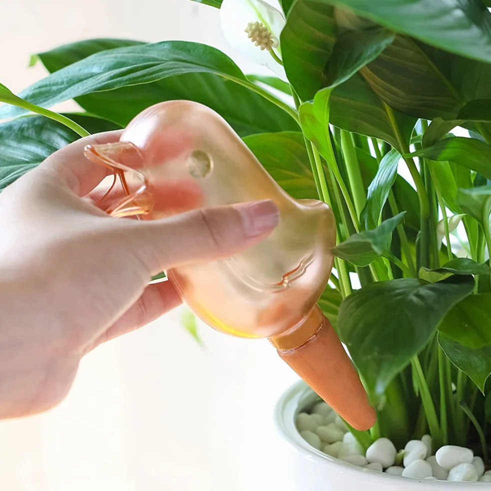 Wering Plant Self, Cute Bird Kolce do Podlewania Roślin Samonawadniające Kolce Automatyczne Podlewanie Roślin Seeper do Trawników i Rośliny Doniczkowe (Wodny błękit)