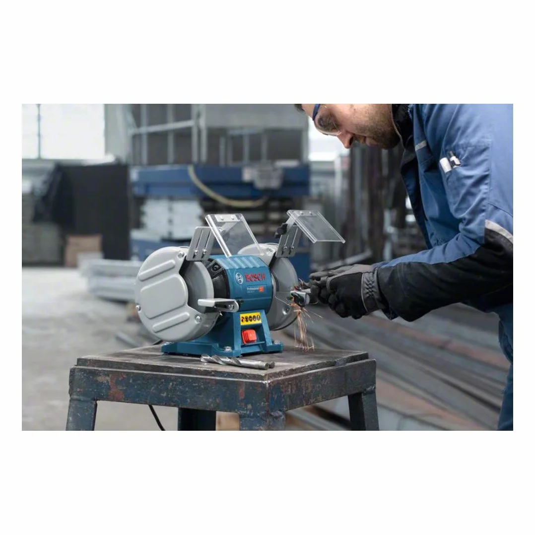 Bosch Professional: szlifierka podwójna GBG 35-15 (Ø tarczy szlifierskiej 150 mm, 350 W, tarcze szlifierskie o standardowej ziarnistości 24 i 60)